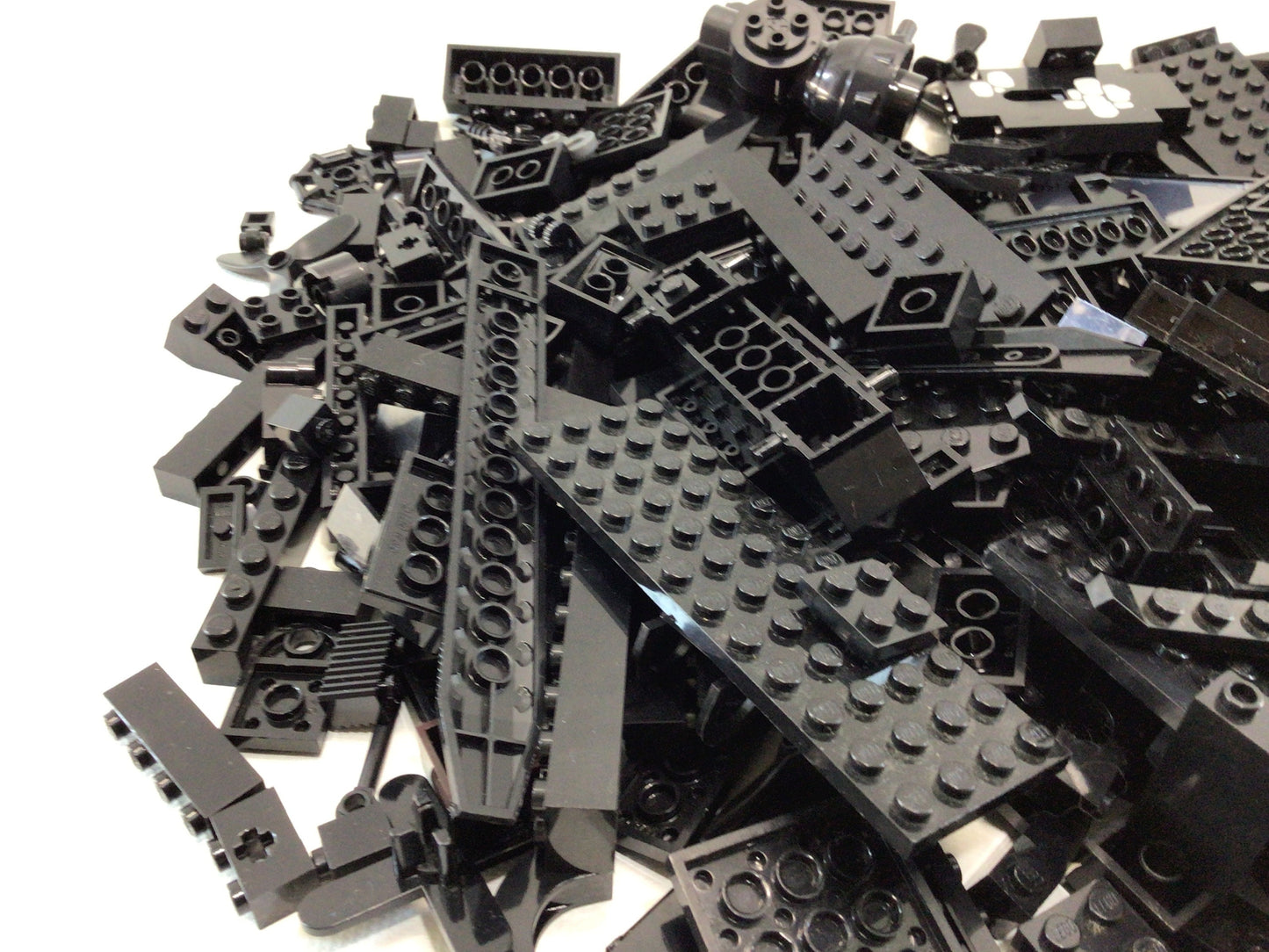 Lego Assorted Black Parts and Pieces Lot