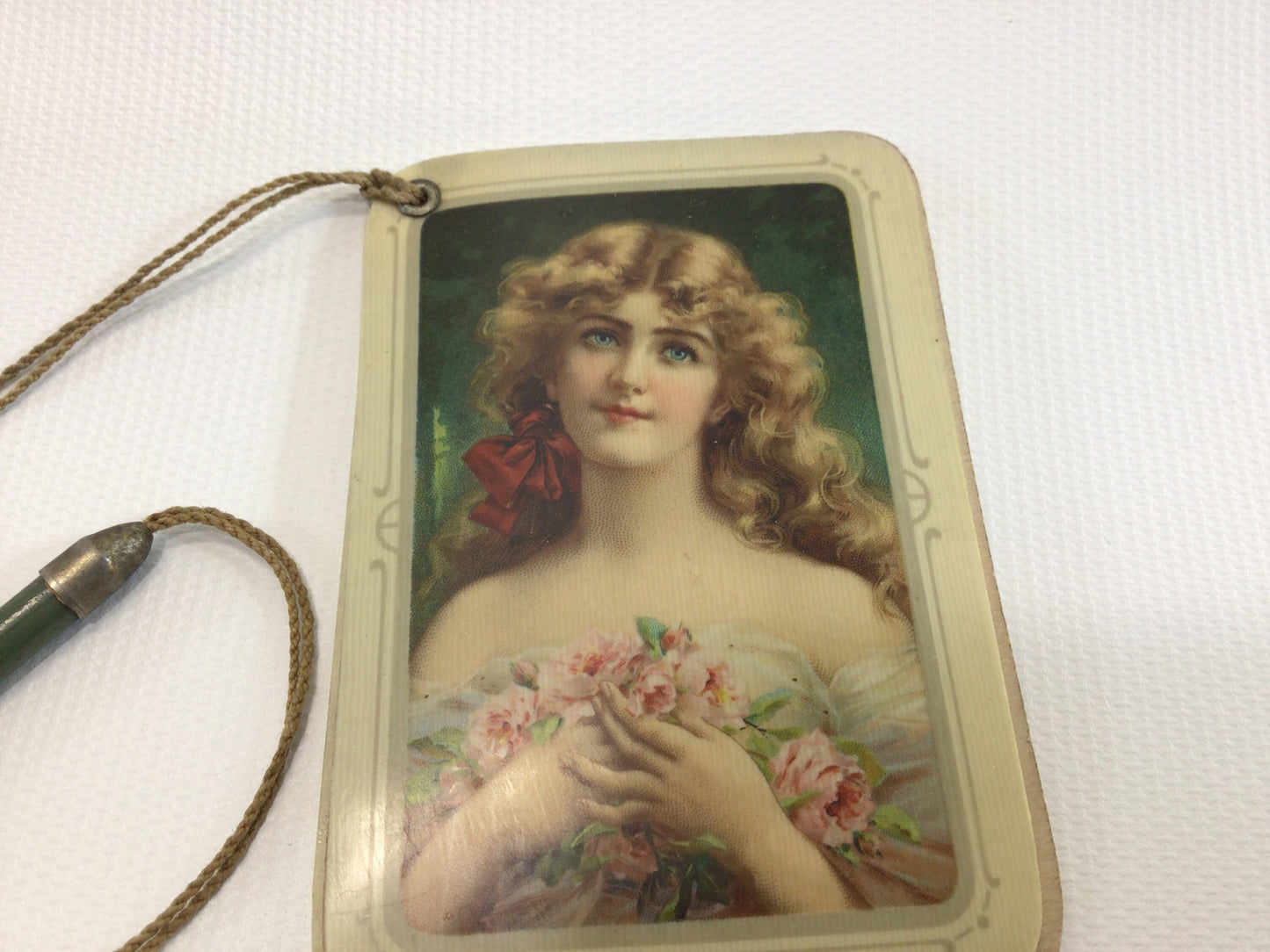 Antique Celluloid Pocket Notepad with Pencil Advertising Ephemera Fleischmann"s Yeast