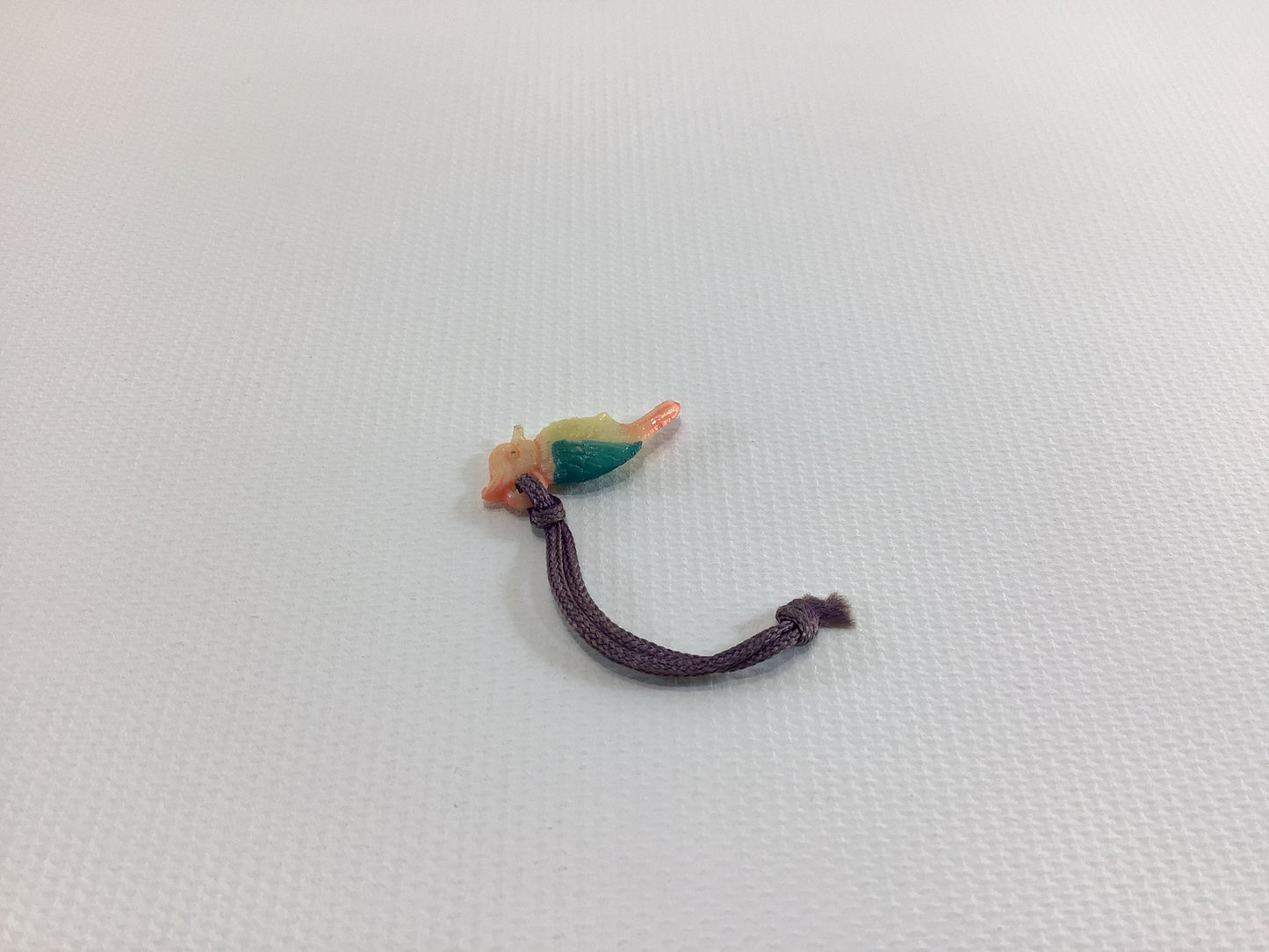 Celluloid Plastic Miniature Macaw Parrot Charm Vintage 1930s Toy Prize Product Advertising Give Away
