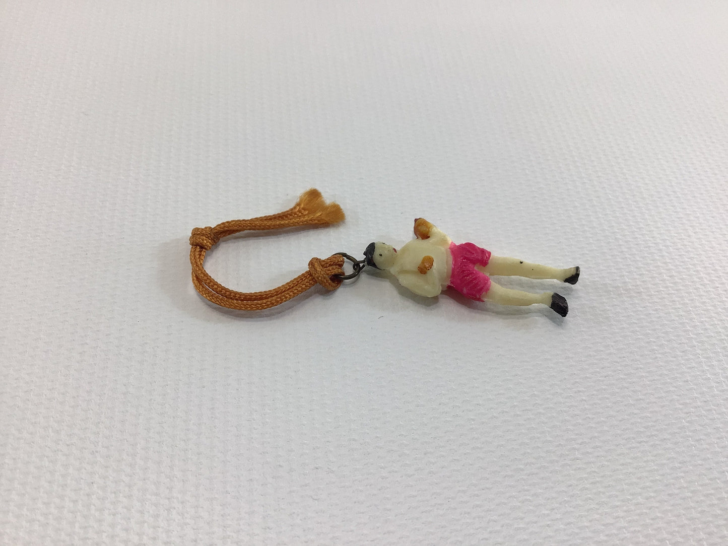 Celluloid Plastic Miniature Ring Boxer Charm Vintage 1930s Toy Prize Product Advertising Give Away