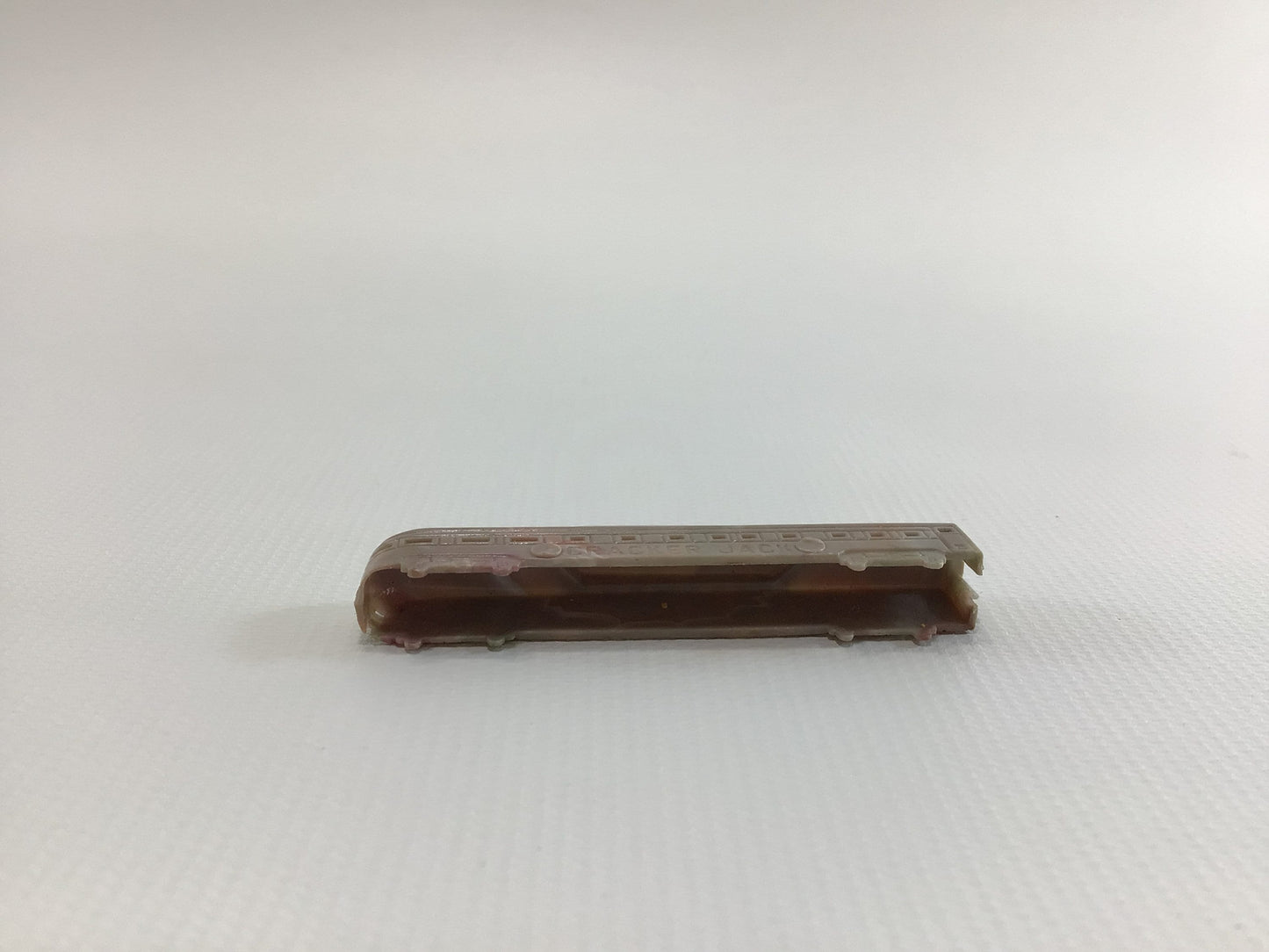 Cracker Jack Prize Railroad Passenger Caboose Car 1950s Vintage Miniature Toy Marbleized Hard Plastic Steamliner