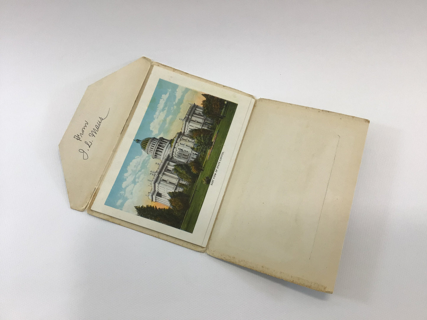Sacramento California Fold-Out Souvenir Postcard Vintage Collectible Paper Ephemera
