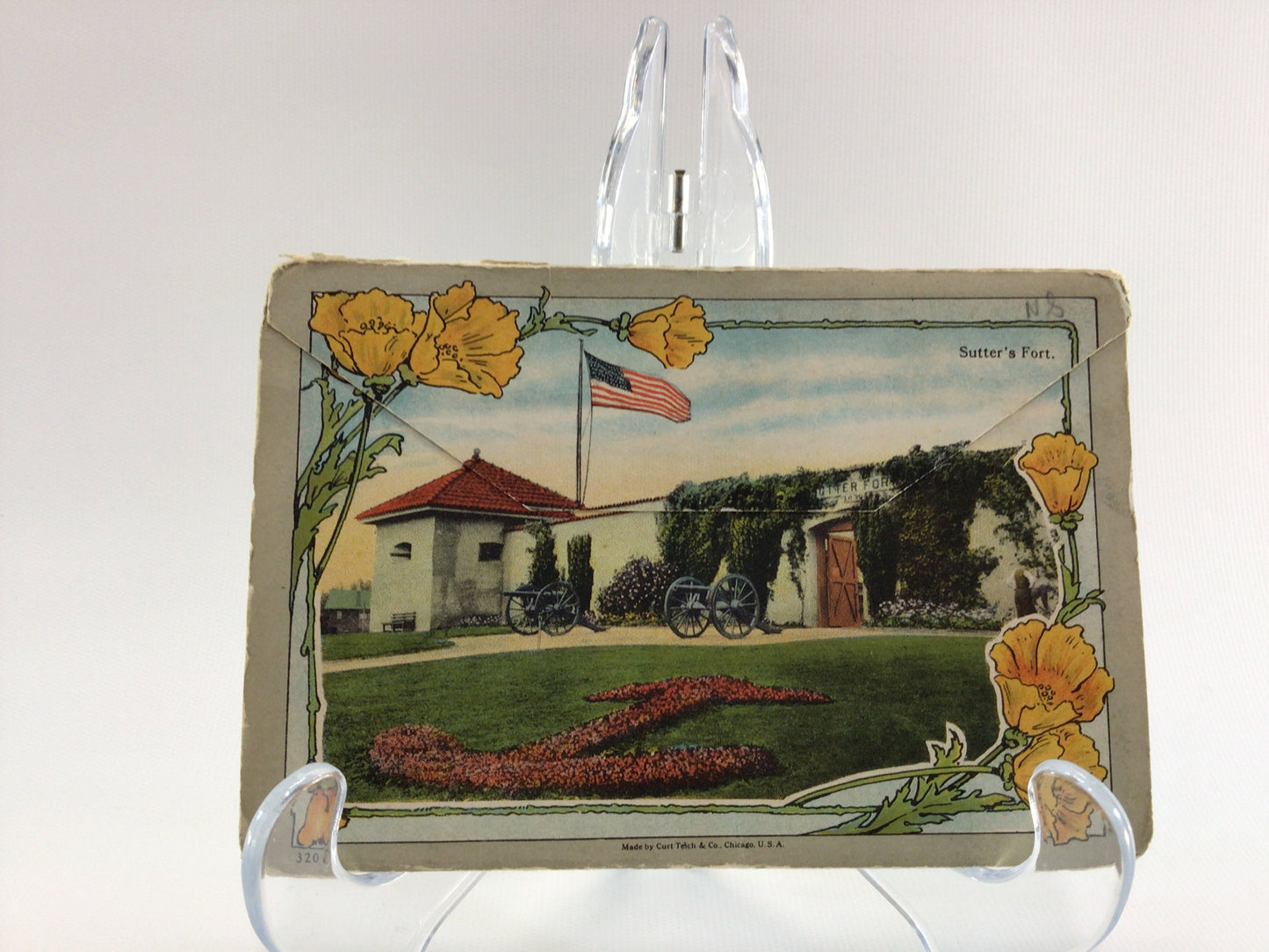 Sacramento California Fold-Out Souvenir Postcard Vintage Collectible Paper Ephemera