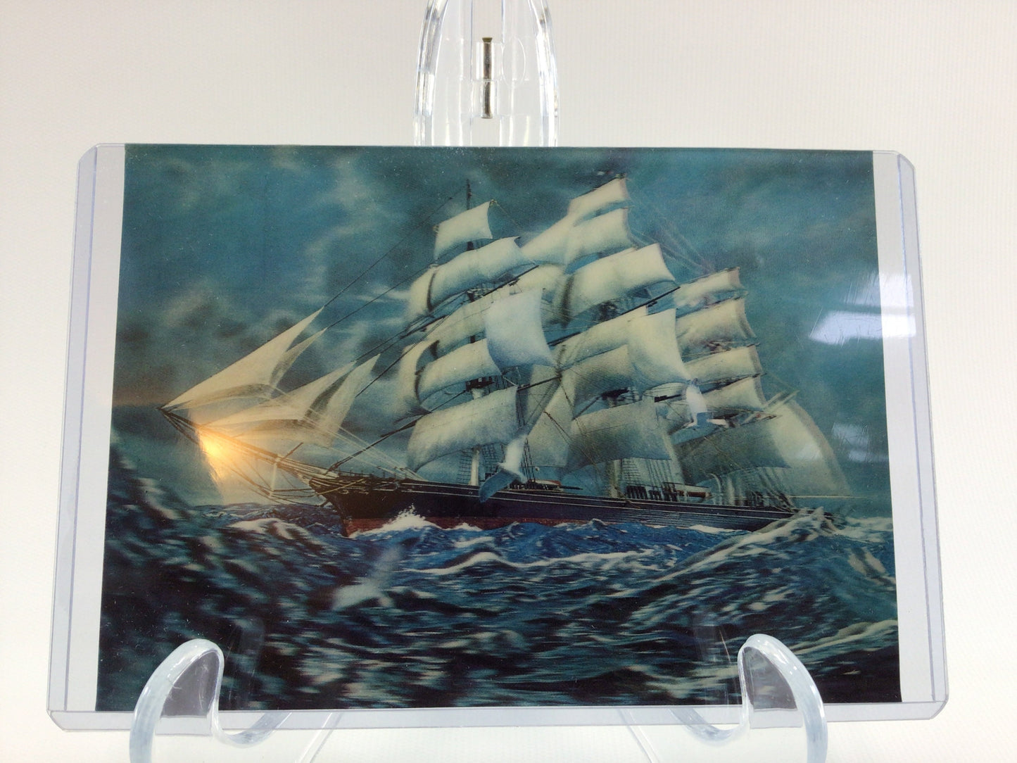 Oversize Art Postcard TOPPAN 3D CARD Sailing Vessel SSP 592 Vintage Collectible Ephemera