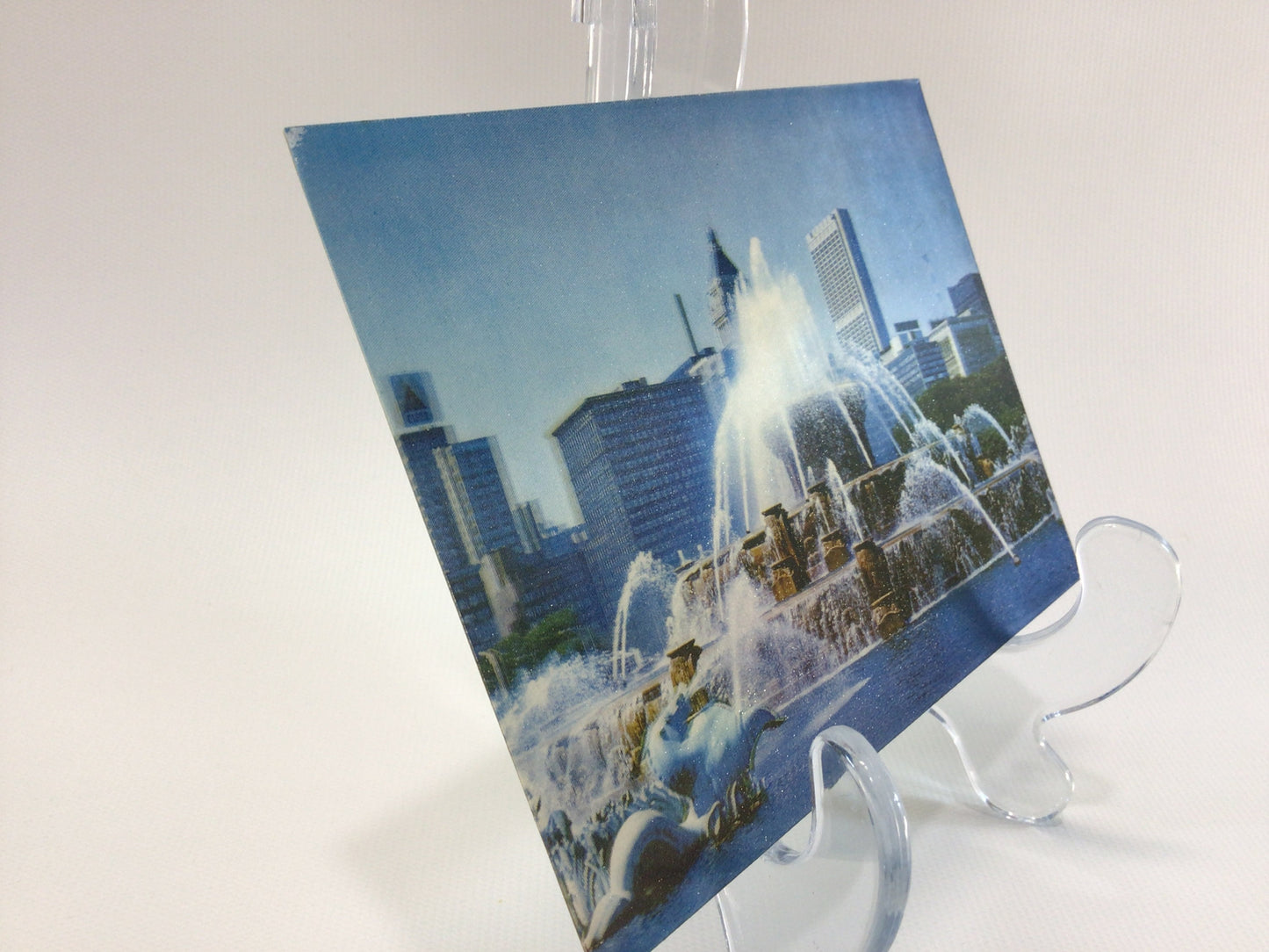 Oversize Art Postcard TOPPAN 3D CARD Buckingham Fountain Chicago AP 274 Vintage Collectible Ephemera