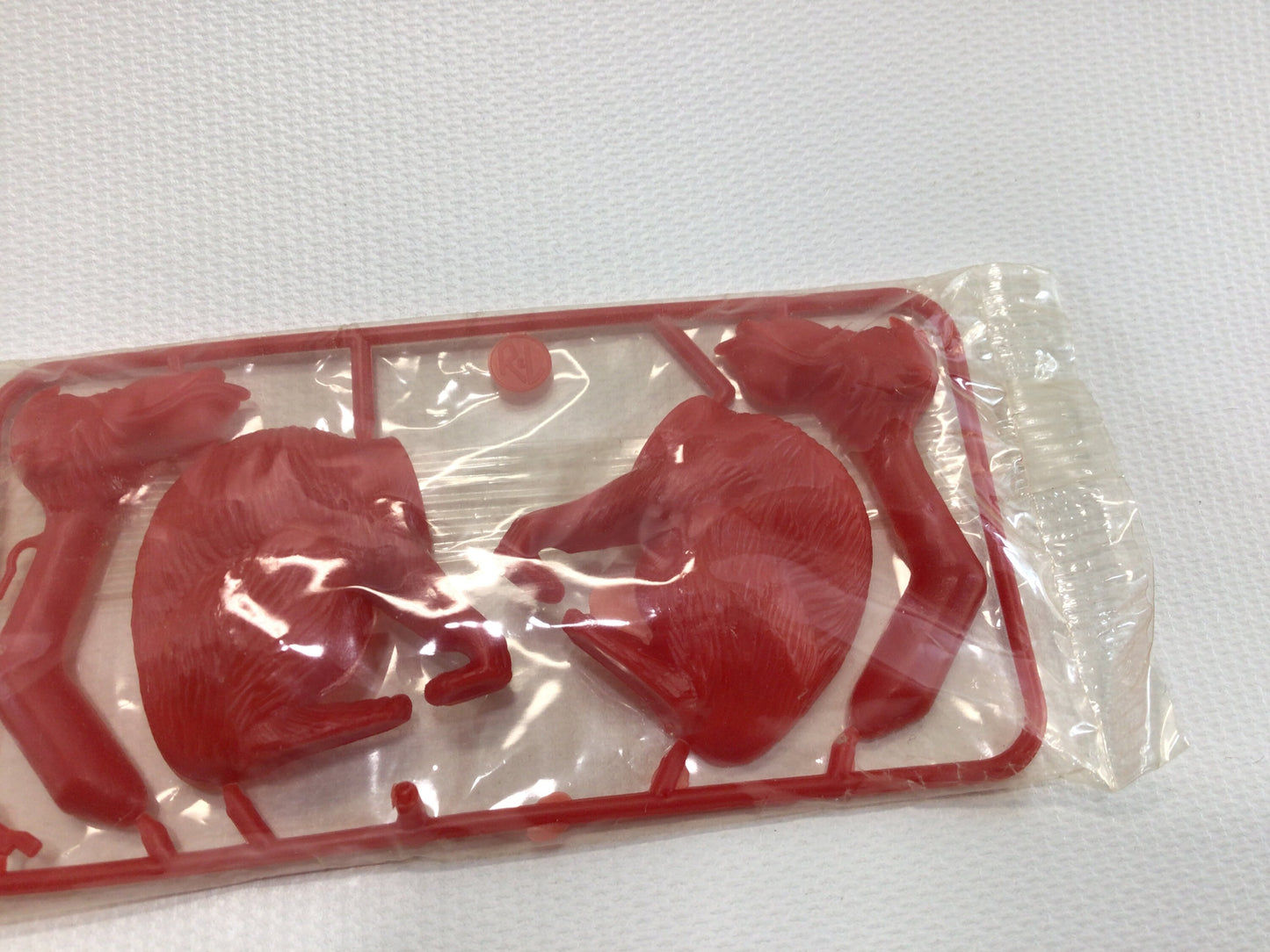 Cereal Premium Toy Prize Vintage Mechanical Red Plastic Nodder Baboon Made in Australia