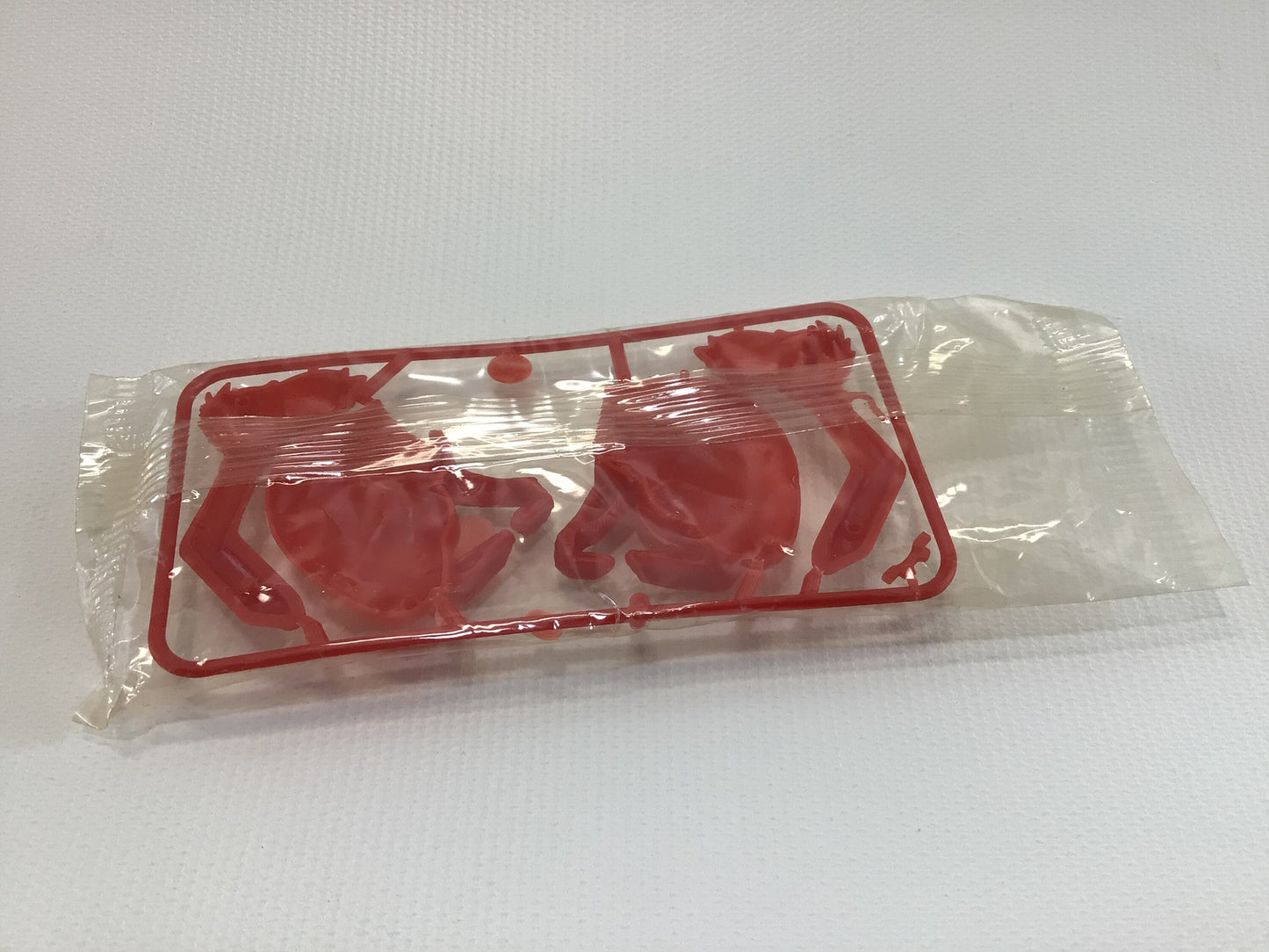 Cereal Premium Toy Prize Vintage Mechanical Red Plastic Nodder Baboon Made in Australia