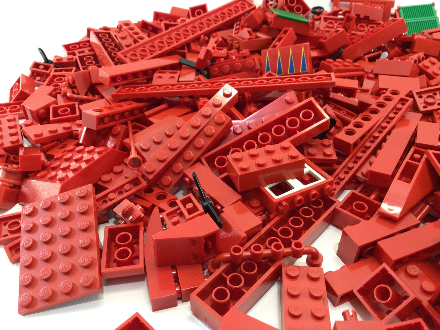Lego Assorted Red Parts and Pieces Lot