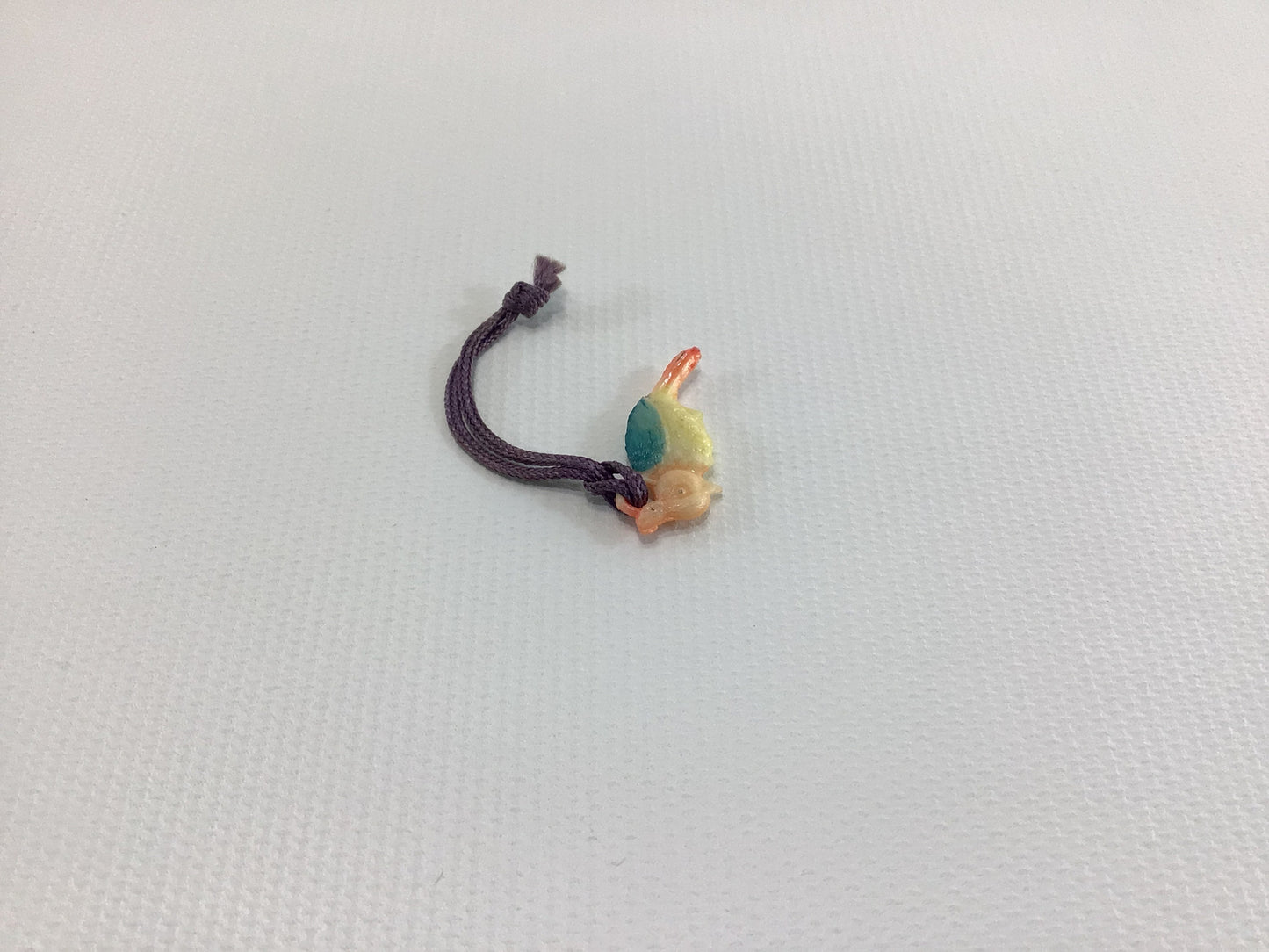 Celluloid Plastic Miniature Macaw Parrot Charm Vintage 1930s Toy Prize Product Advertising Give Away