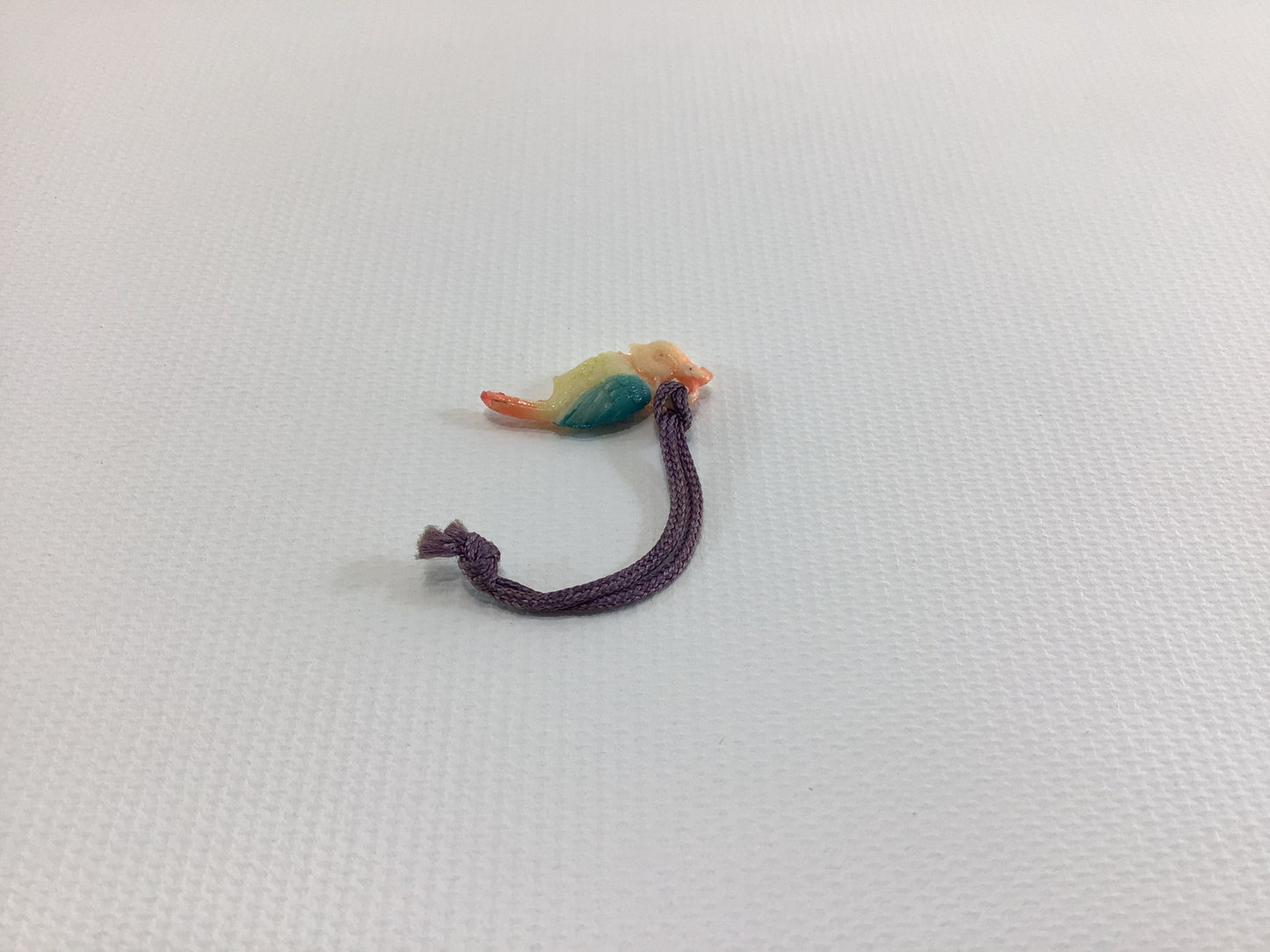 Celluloid Plastic Miniature Macaw Parrot Charm Vintage 1930s Toy Prize Product Advertising Give Away