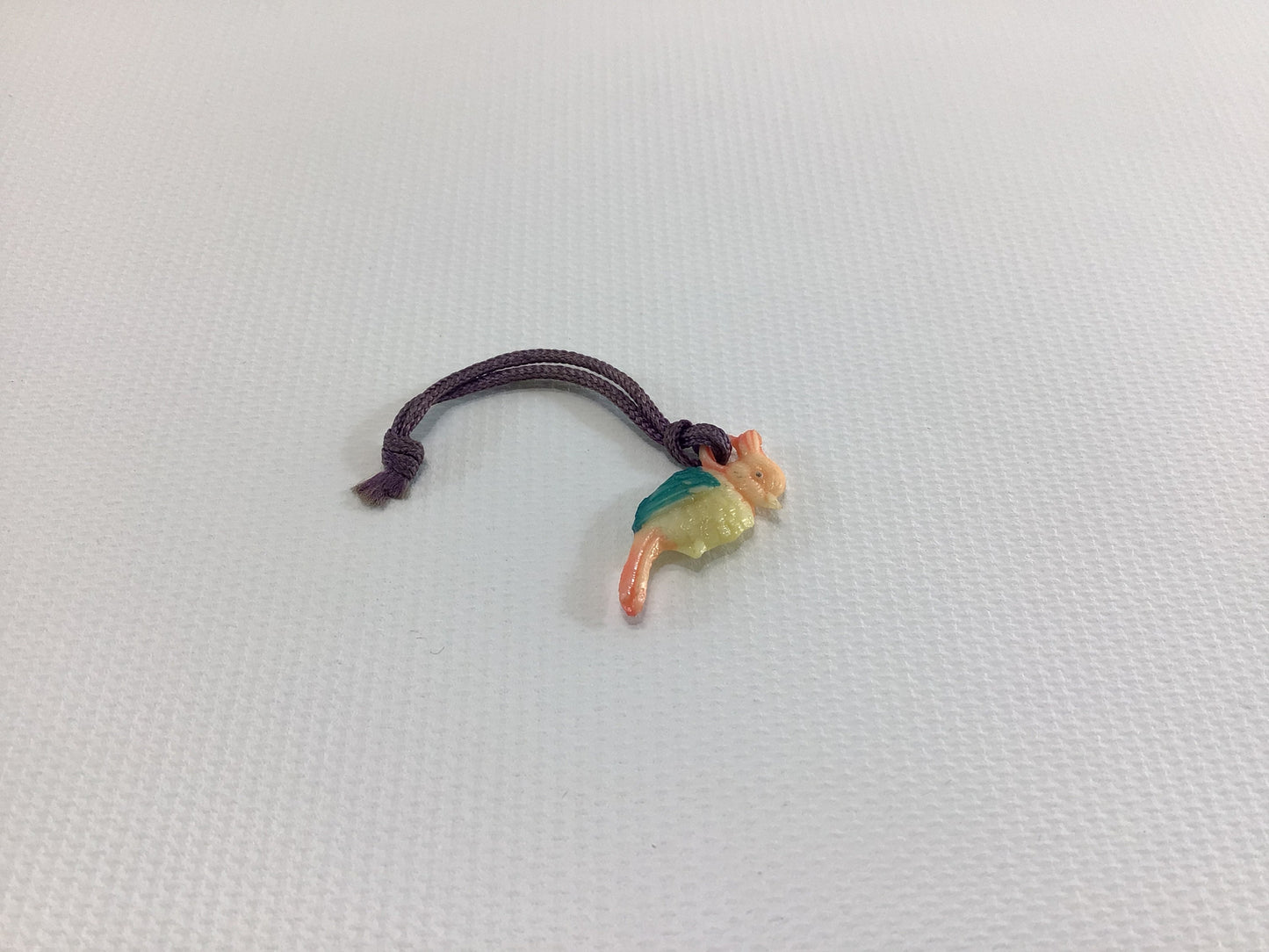 Celluloid Plastic Miniature Macaw Parrot Charm Vintage 1930s Toy Prize Product Advertising Give Away