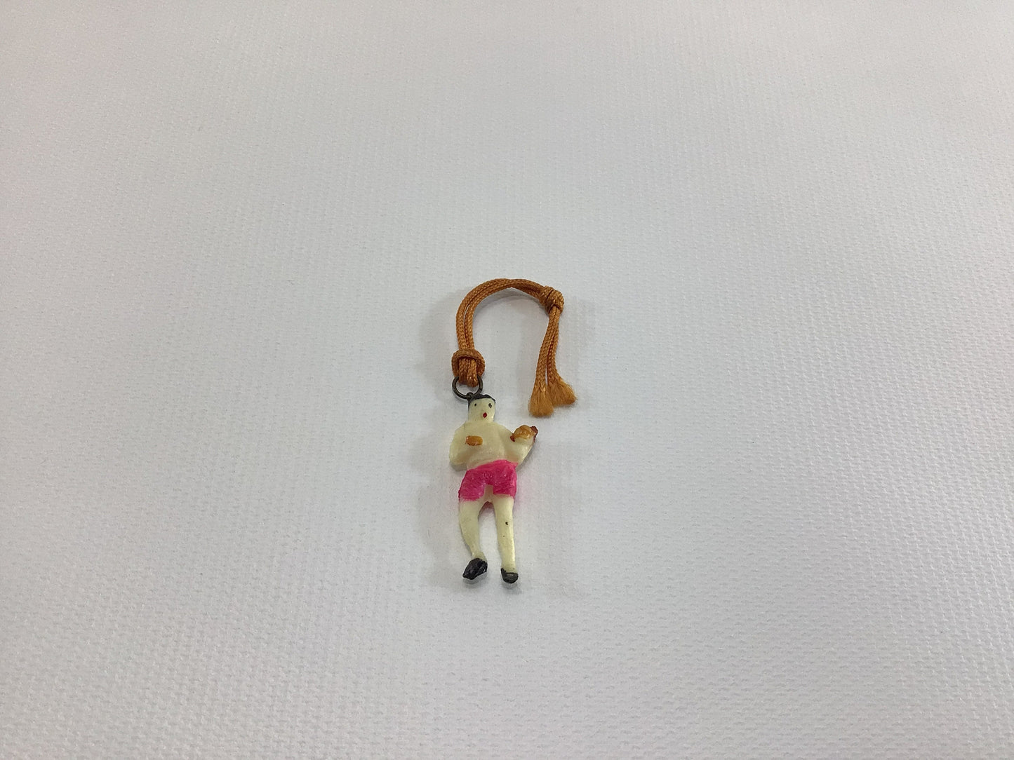 Celluloid Plastic Miniature Ring Boxer Charm Vintage 1930s Toy Prize Product Advertising Give Away