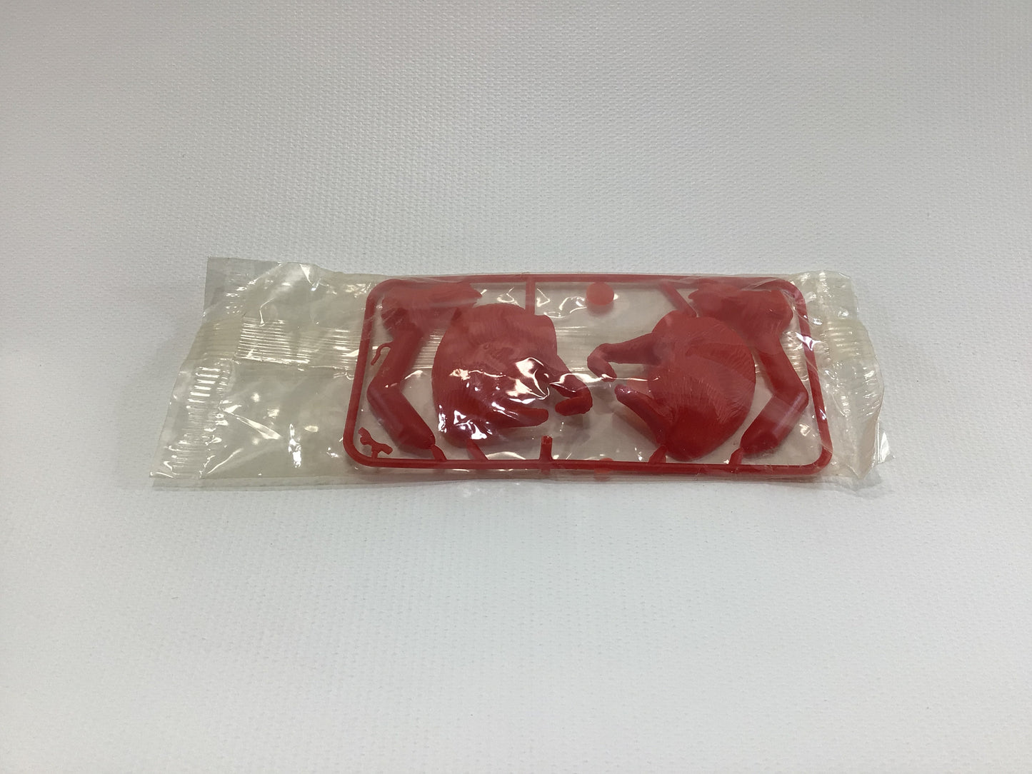 Cereal Premium Toy Prize Vintage Mechanical Red Plastic Nodder Baboon Made in Australia