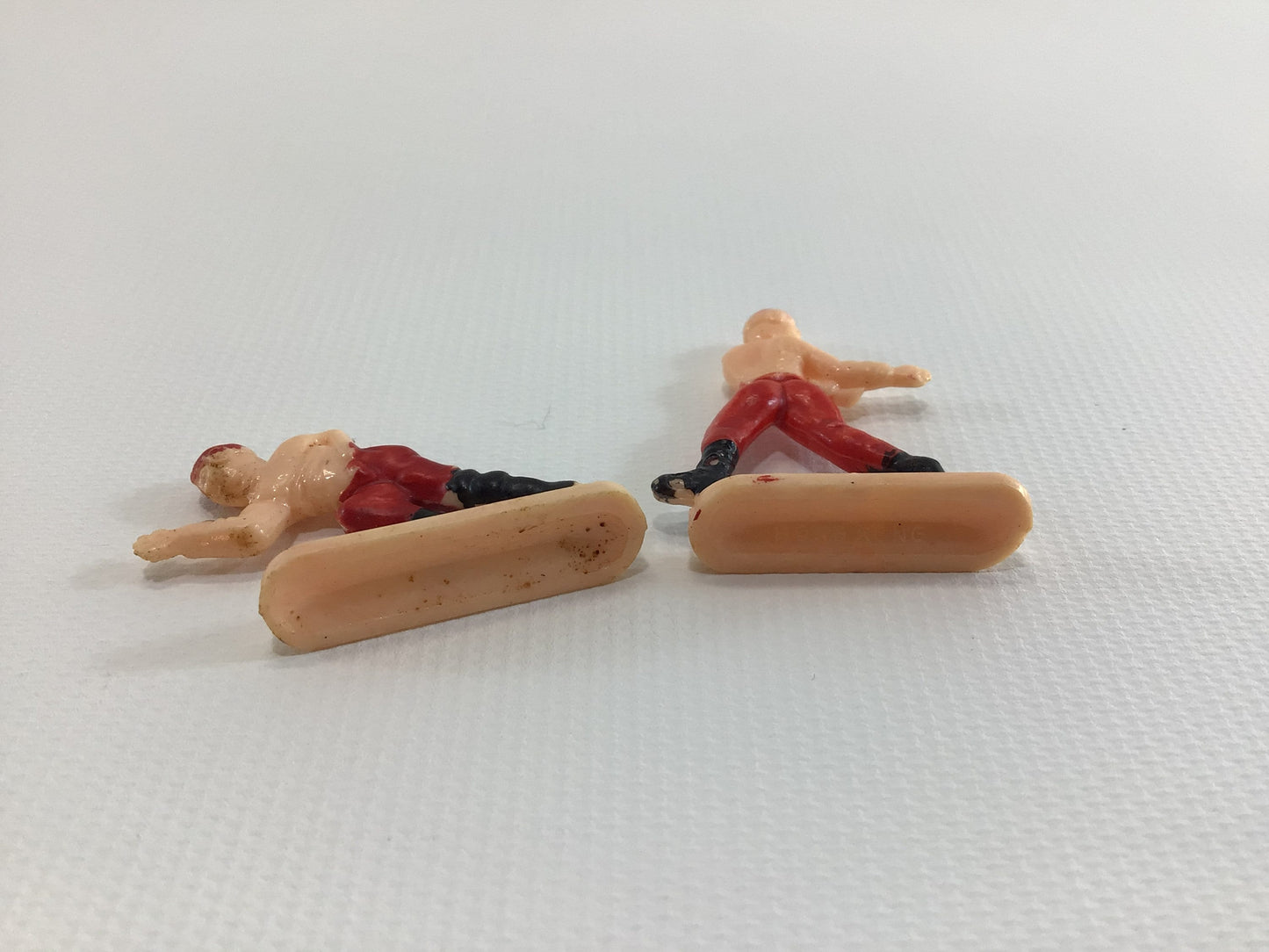 Miniature Sports Theme Tug O War Cake Toppers Vintage Kitschy Party Ephemera