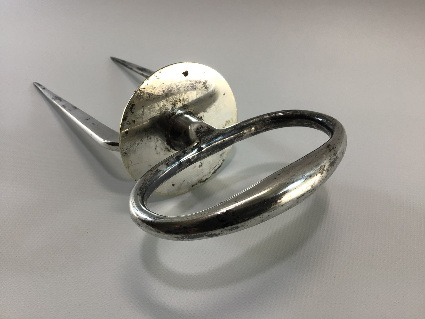 Silverplated Meat Carving Fork Vintage Quality Made Vintage Dining Utensil