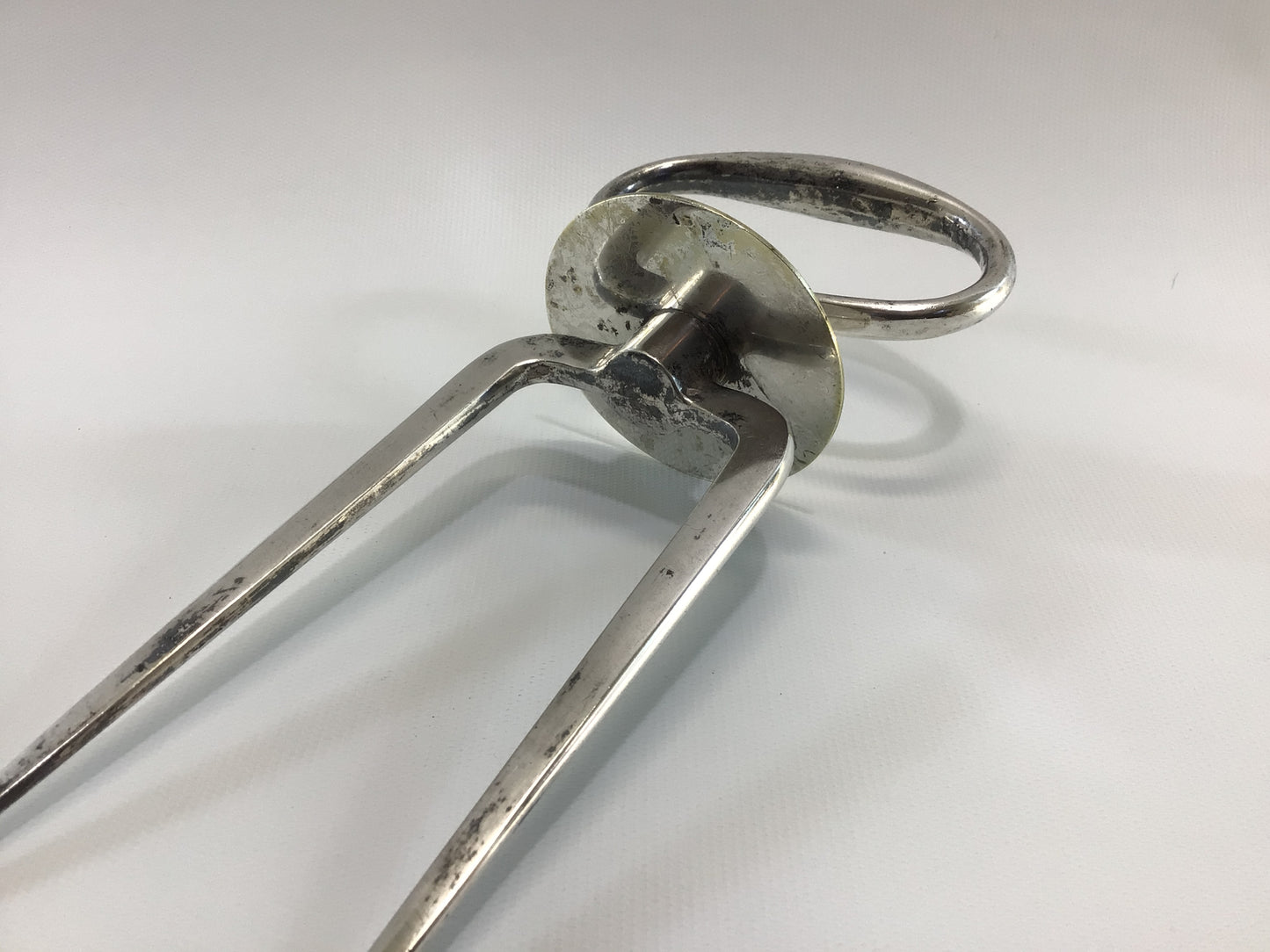 Silverplated Meat Carving Fork Vintage Quality Made Vintage Dining Utensil