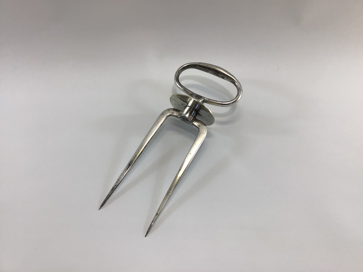 Silverplated Meat Carving Fork Vintage Quality Made Vintage Dining Utensil