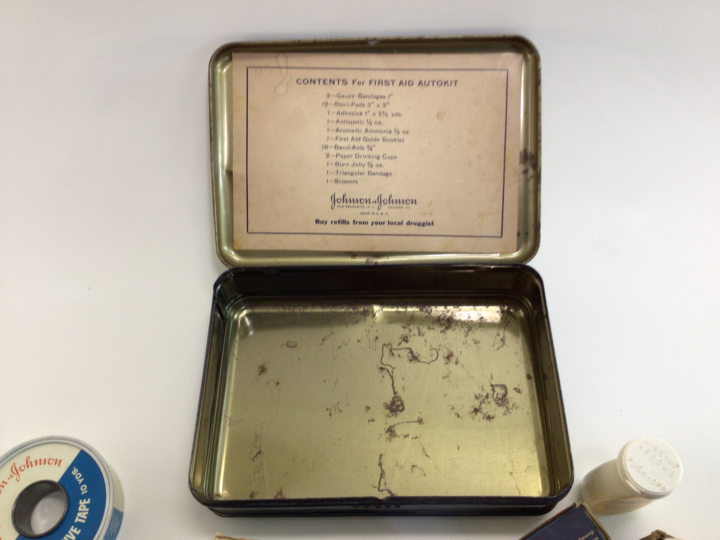 Vintage First Aid Auto Kit Johnson & Johnson Advertising