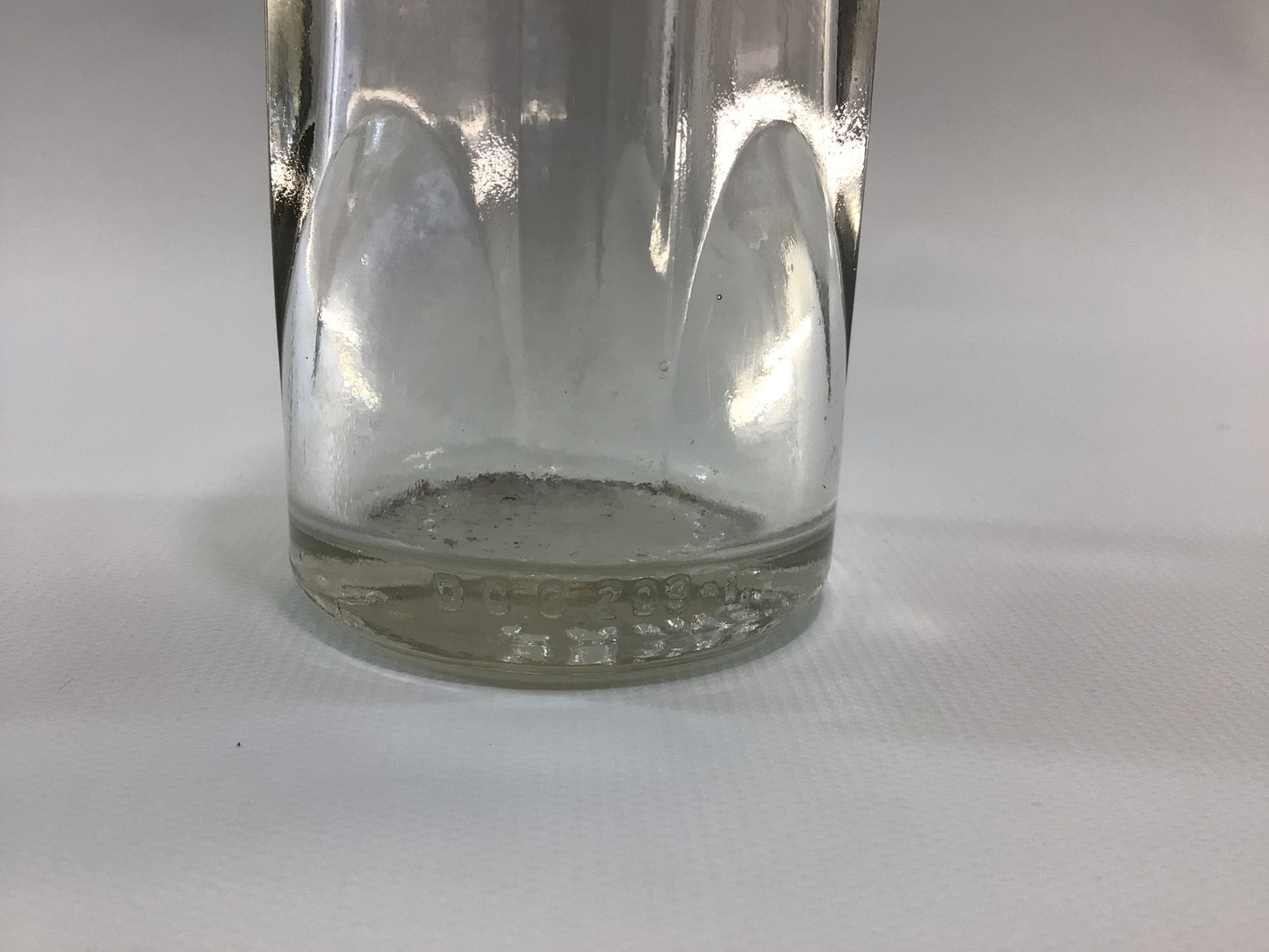 Antique Soda Water Bottle Clear Glass Four Side Star Coca Cola Bottling Company Painesville Ohio