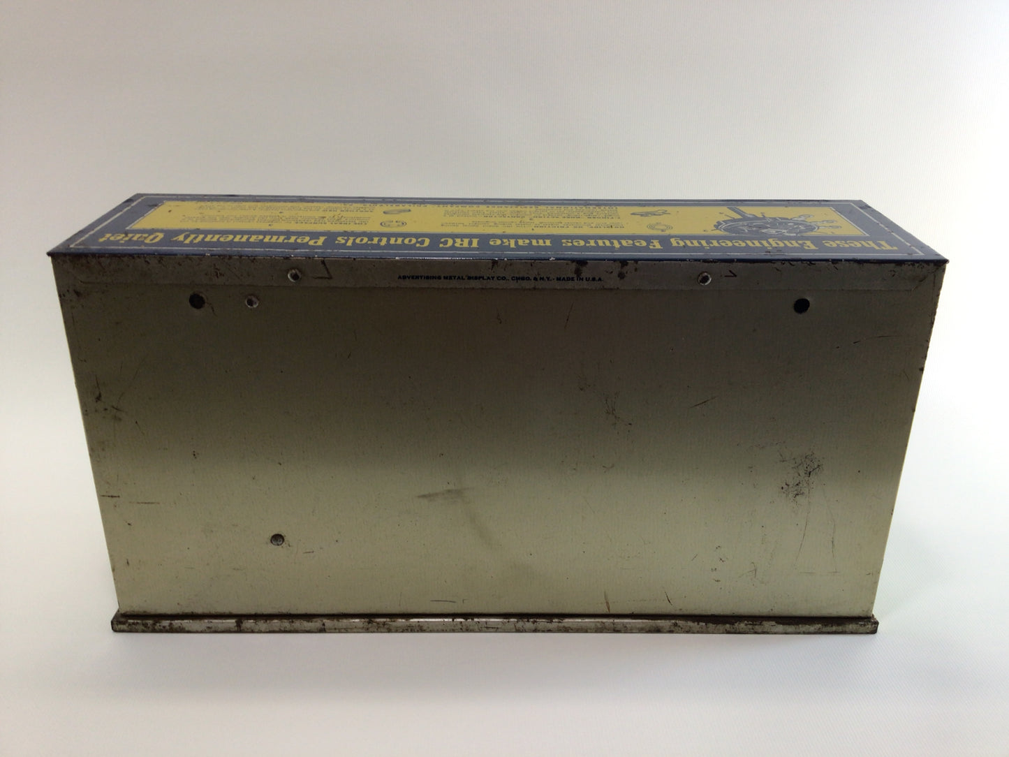 Steel Construction IRC Volume Control Kit Box Vintage Electronic Parts Advertising Storage Container