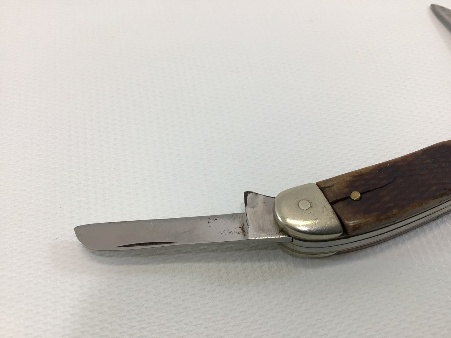 Vintage Pocket Knife Stockman Three Blade Sabre Made In Japan