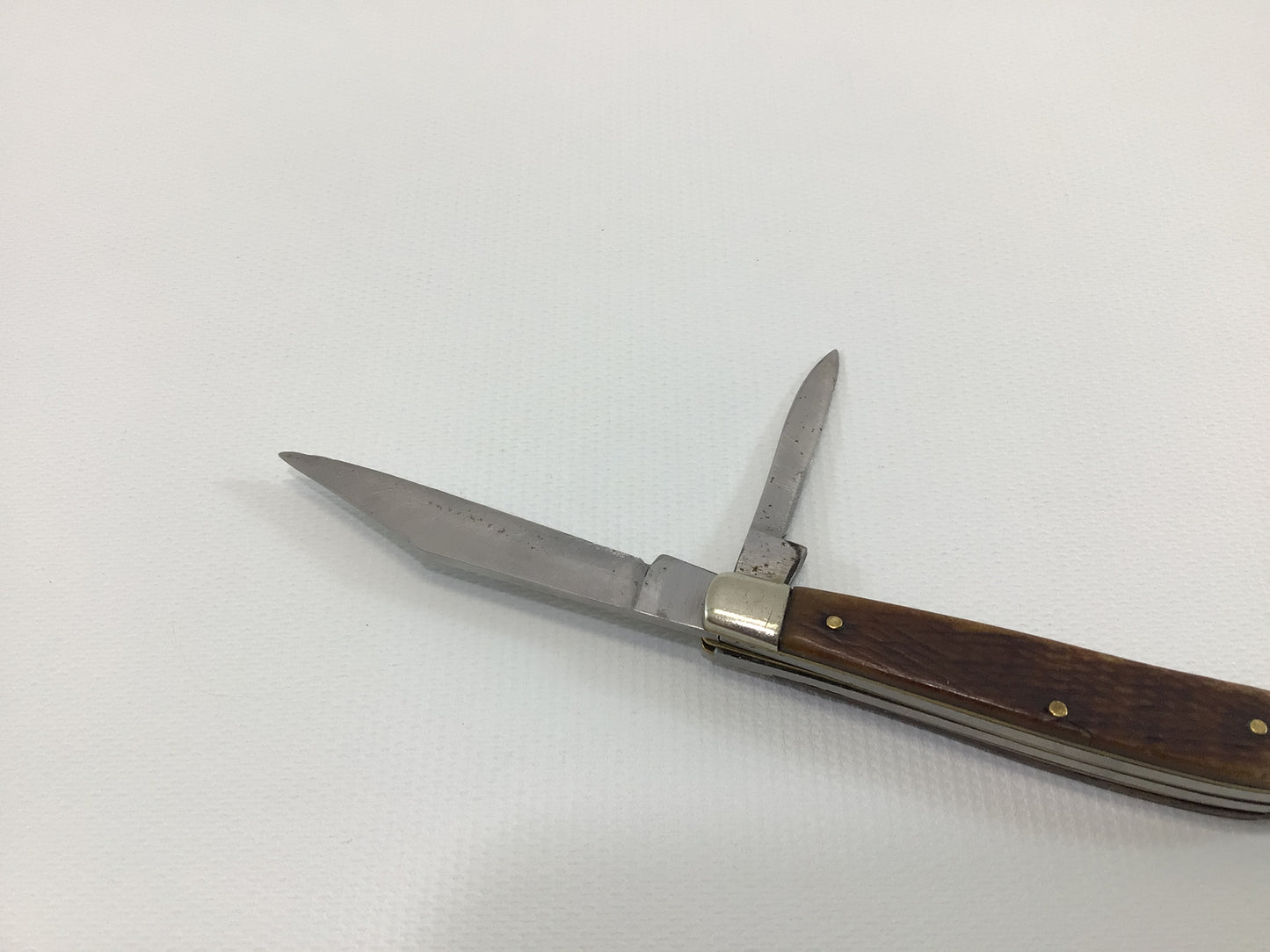 Vintage Pocket Knife Stockman Three Blade Sabre Made In Japan