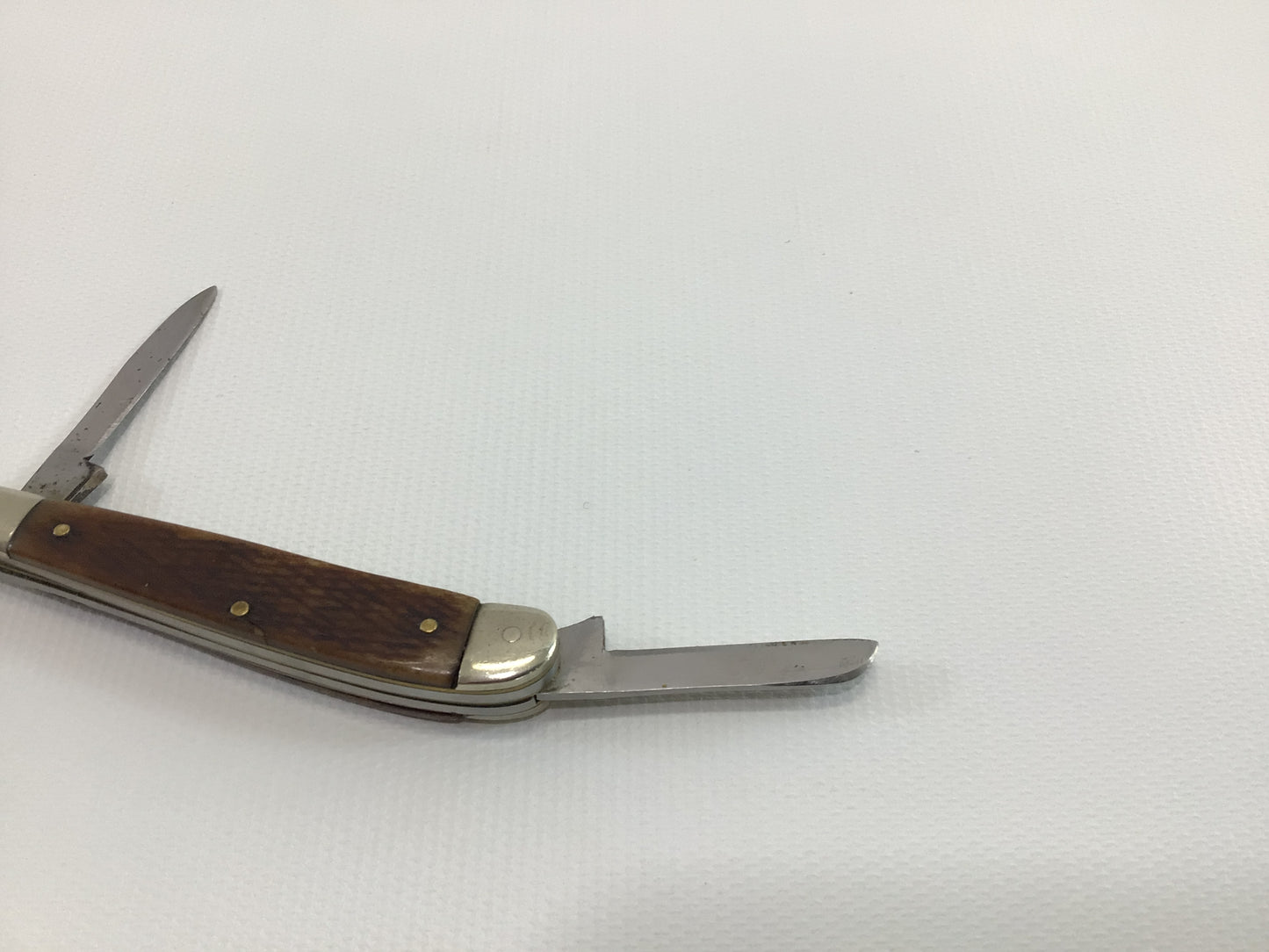 Vintage Pocket Knife Stockman Three Blade Sabre Made In Japan