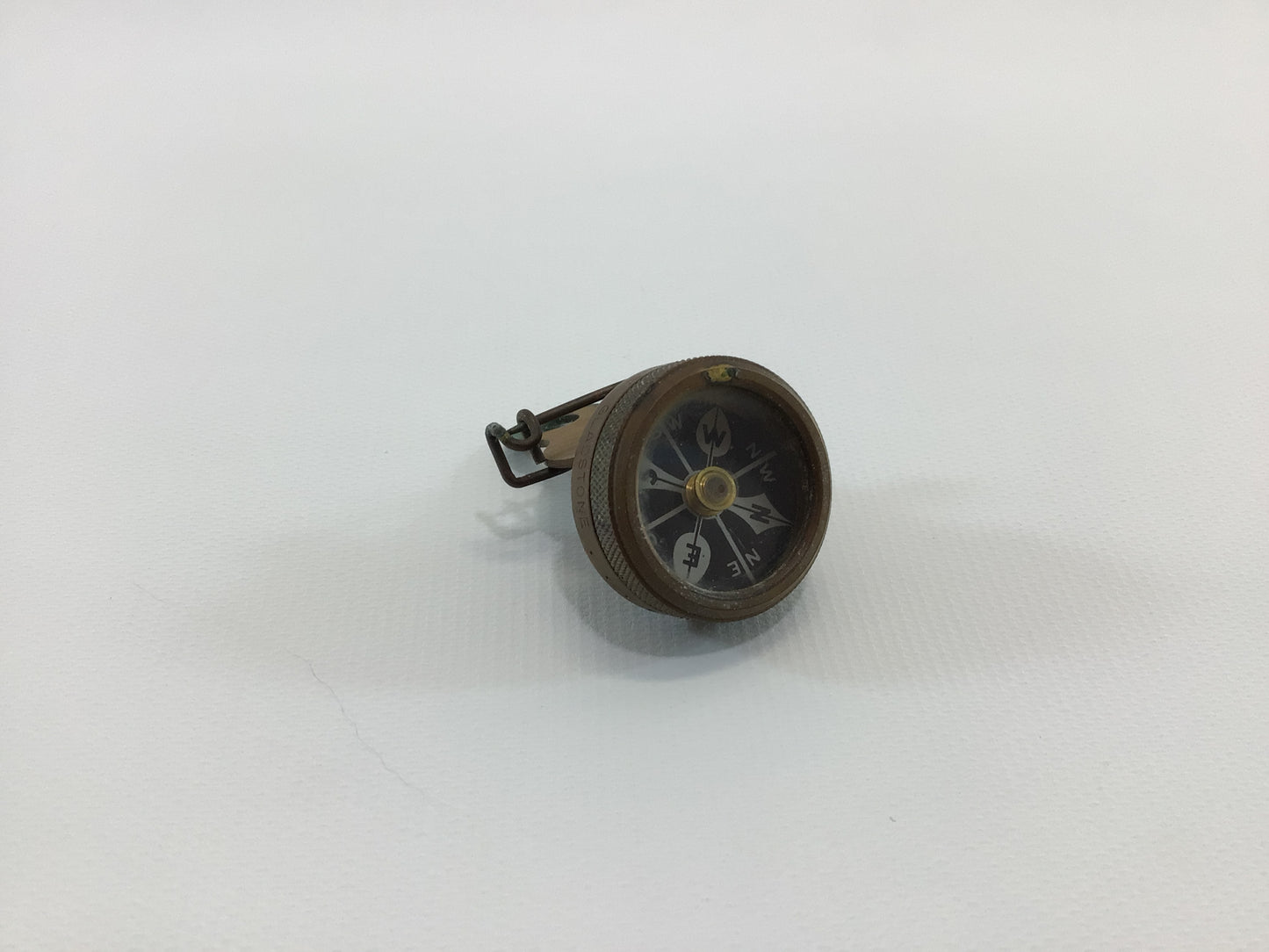 Marble's Backpack Pin Compass Magnetic Base Plate Analog Outdoor Hiking Camping Quality Made in USA Brass Construction Gladstone Michigan