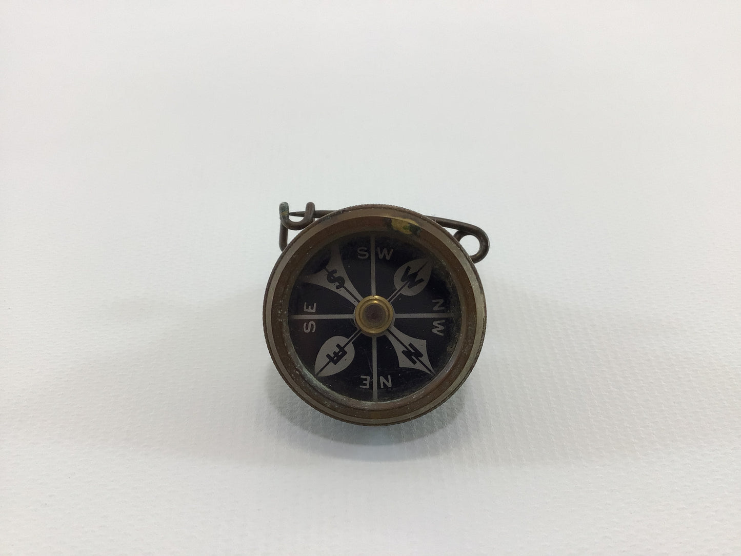 Marble's Backpack Pin Compass Magnetic Base Plate Analog Outdoor Hiking Camping Quality Made in USA Brass Construction Gladstone Michigan