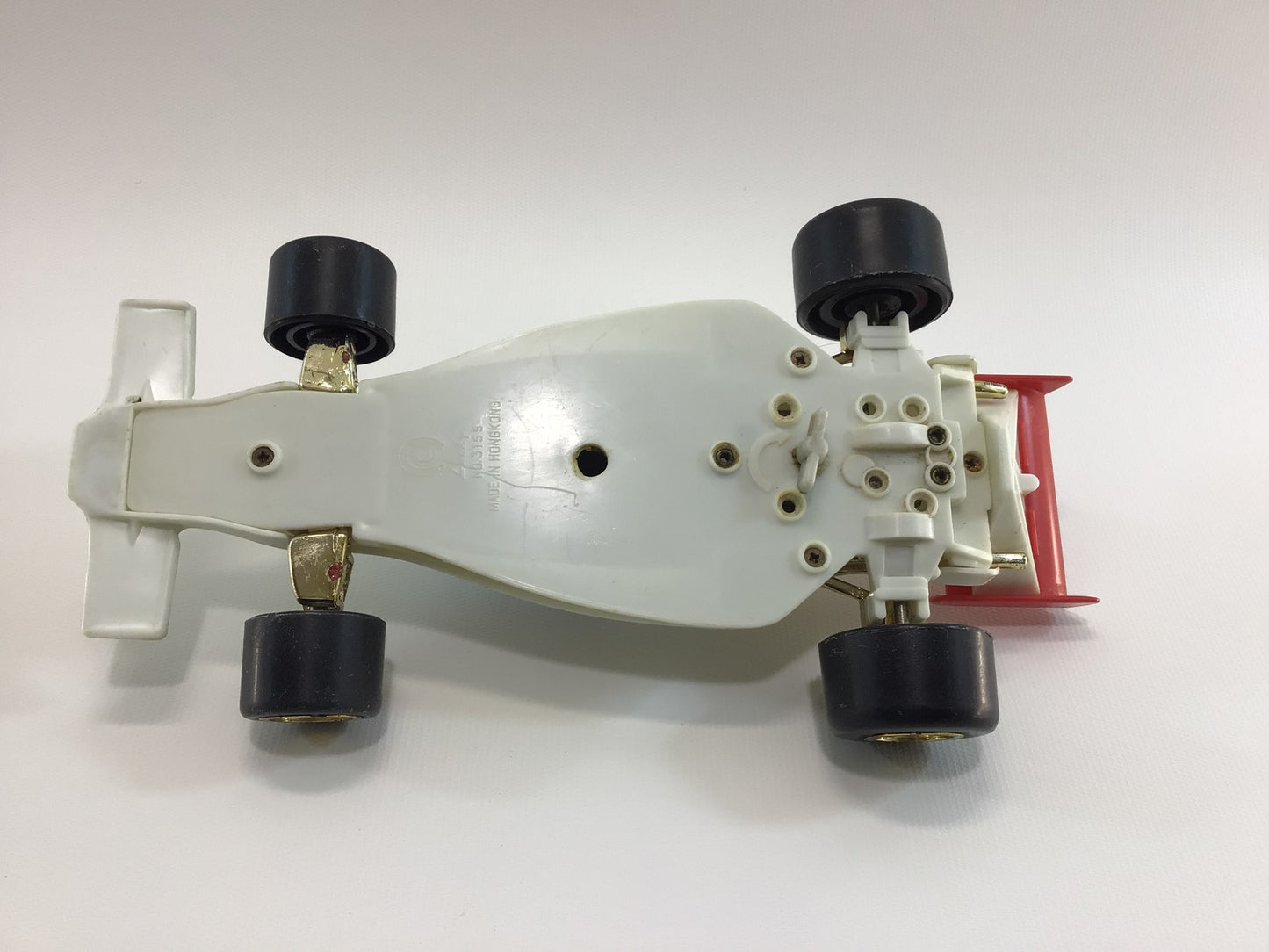 1970s Lucky Wind-up Toy Race Car  Vintage Indy Racer Nonworking Shelf Sitter Only