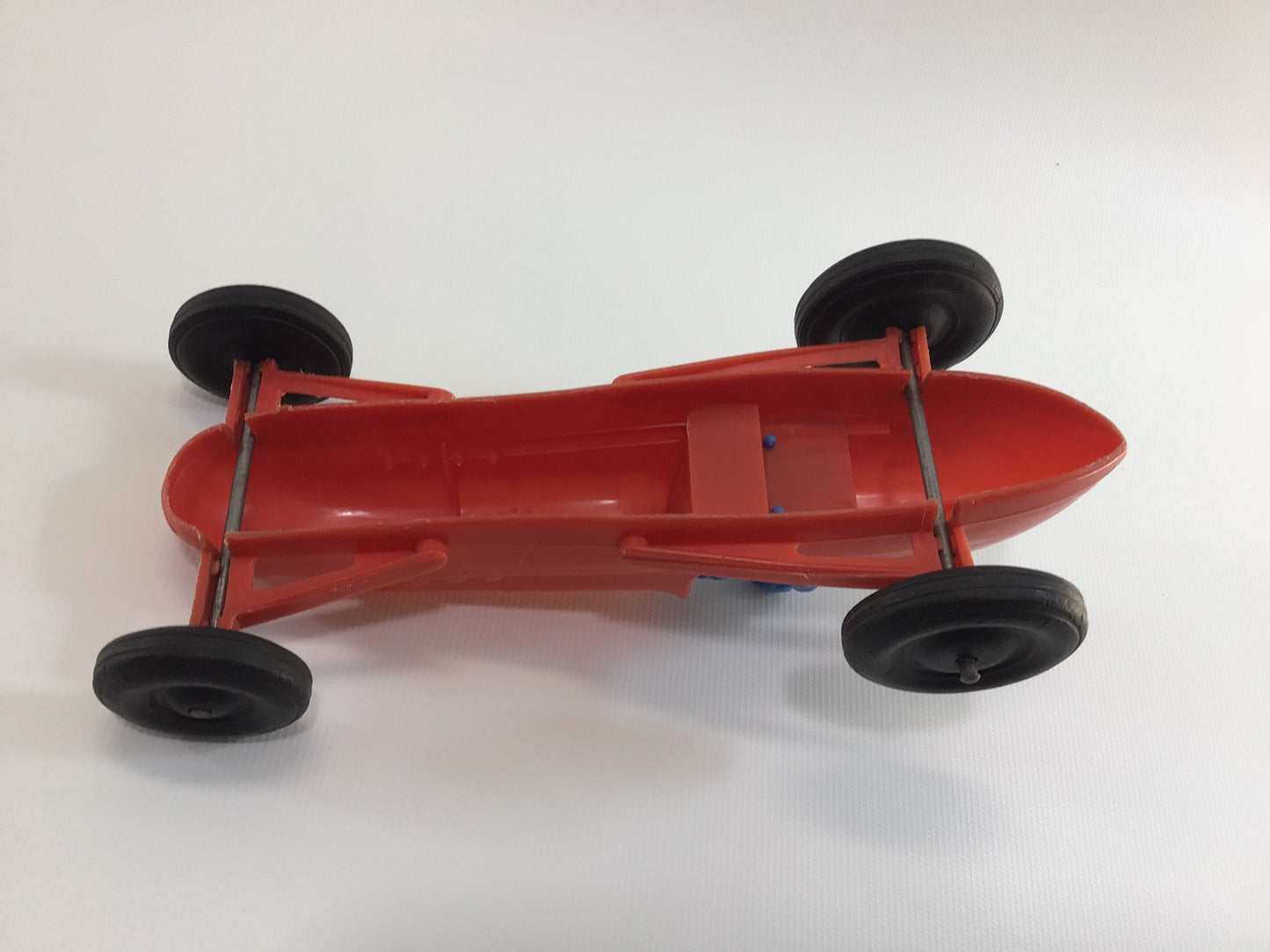 1960s Toy Race Car Red No 7 Processed Plastics Boattail Era Style Racer