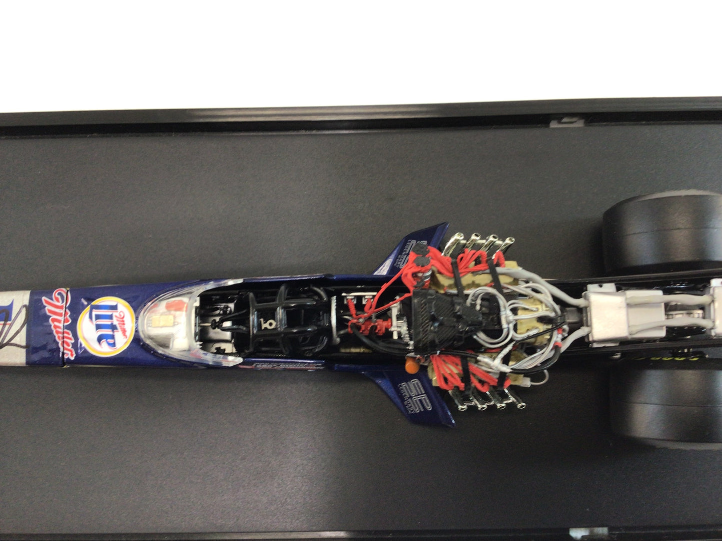 2002 Action 1/24 Scale Die Cast Top Fuel Dragster Larry Dixon Miller Lite Mac Tools Elvis Presley 25th Commemorative Car Autographed