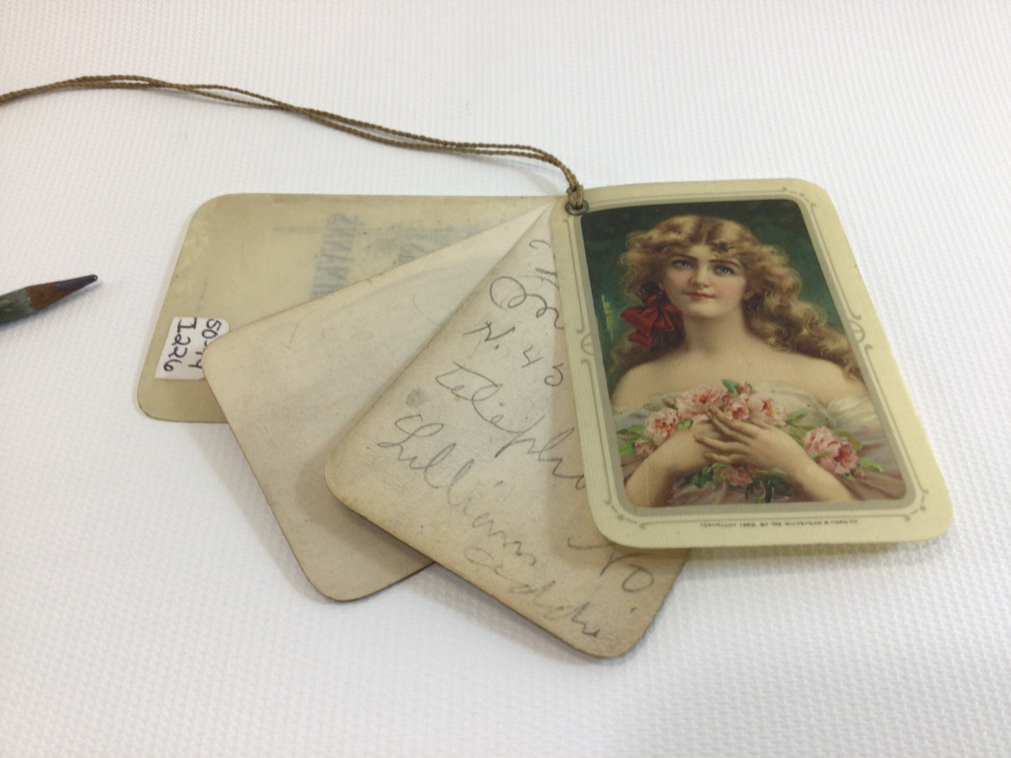 Antique Celluloid Pocket Notepad with Pencil Advertising Ephemera Fleischmann"s Yeast