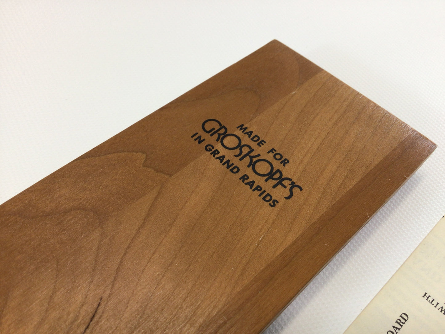 Drueke American Design Cribbage Board Vintage Groskopf's Grand Rapids Department Store Exclusive