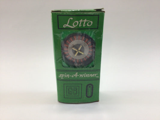 Handheld Lotto Spin A Winner Game 1980s Vintage Kitschy Mechanical Toy