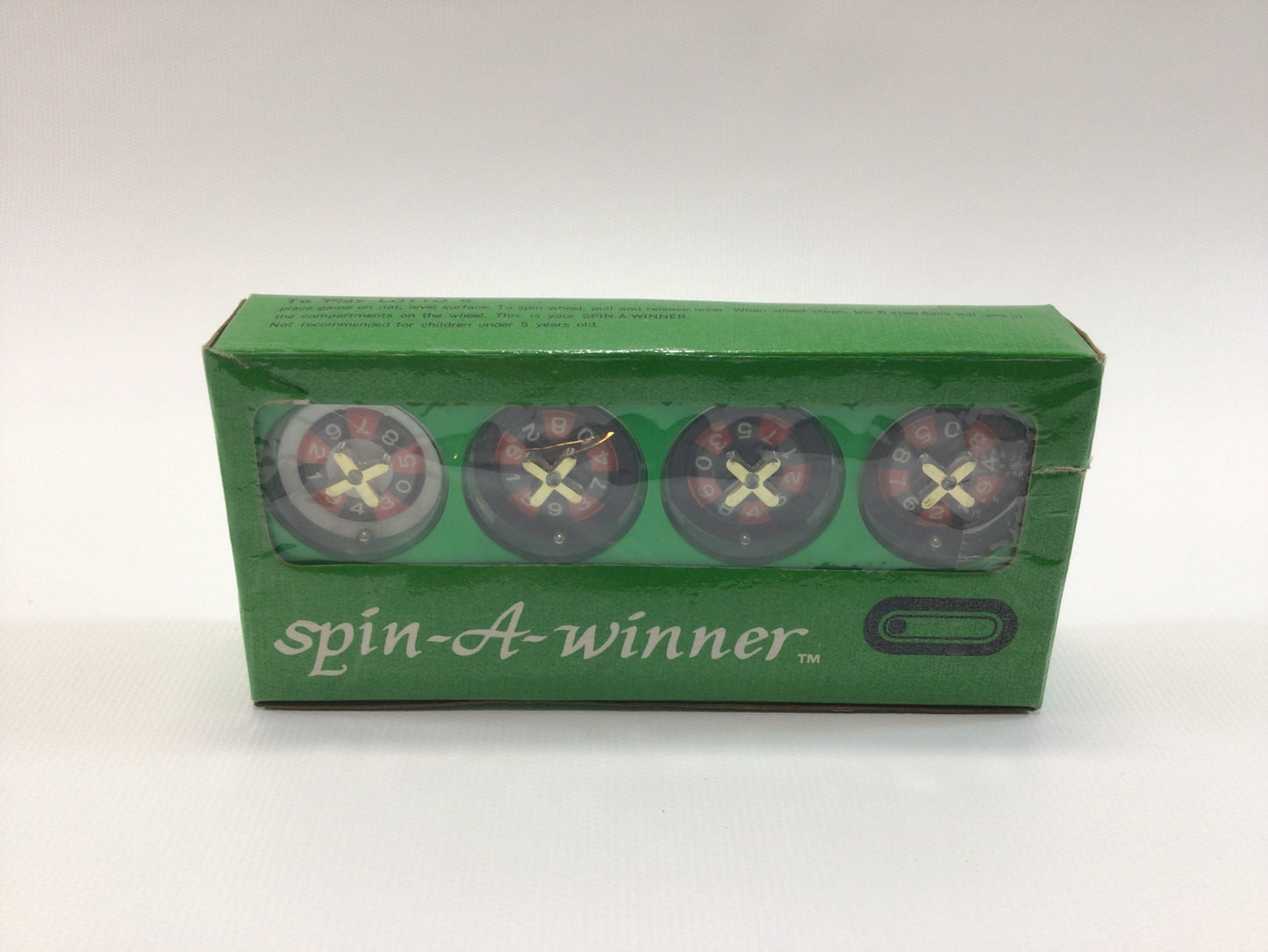 Handheld Lotto Spin A Winner Game 1980s Vintage Kitschy Mechanical Toy