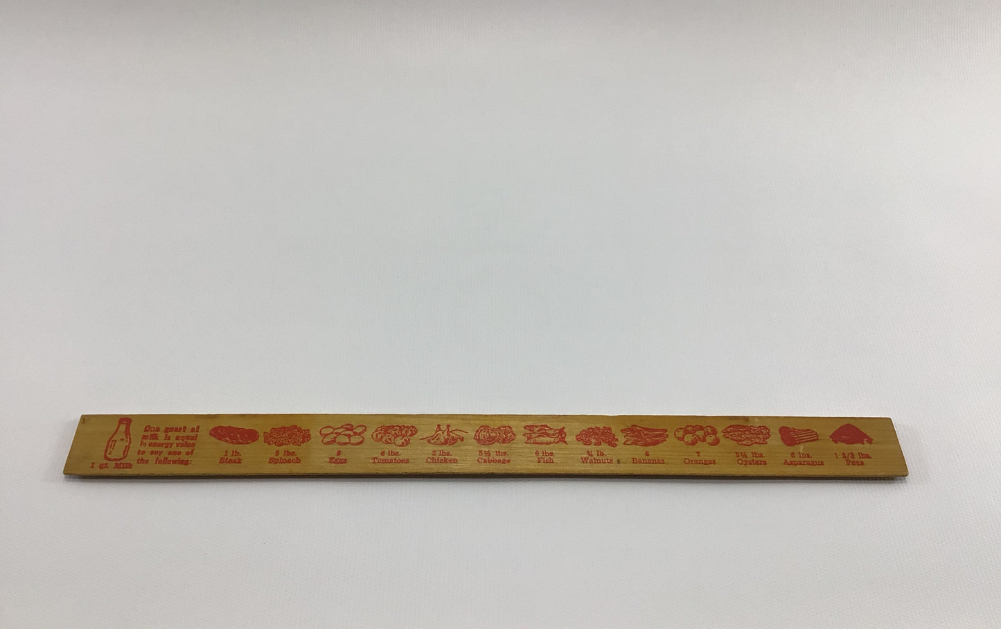 Advertising Ruler Sealtest Dairy Vintage Wooden Collectible Desk Accessory Got the Best Milk Ice Cream
