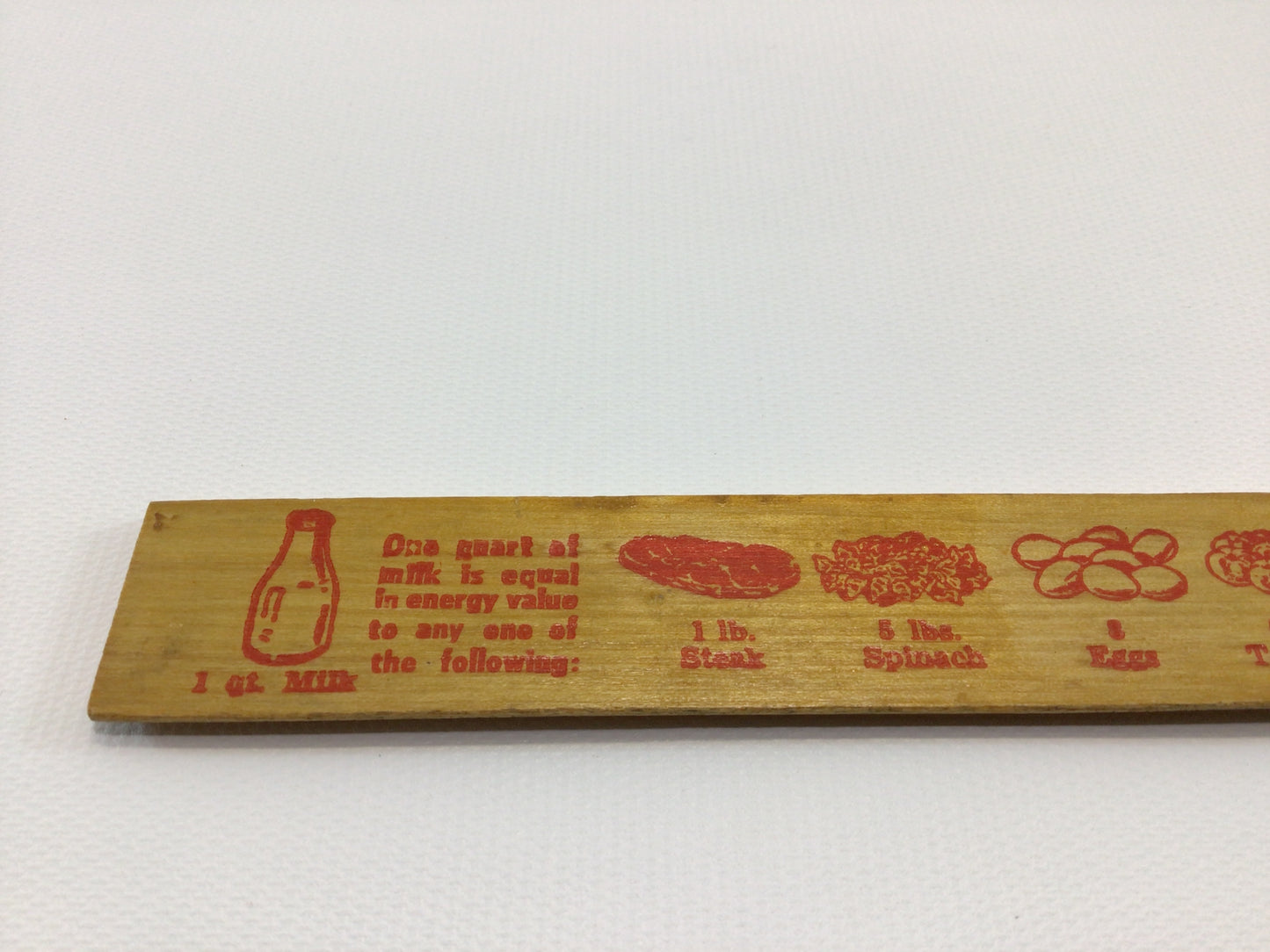Advertising Ruler Sealtest Dairy Vintage Wooden Collectible Desk Accessory Got the Best Milk Ice Cream