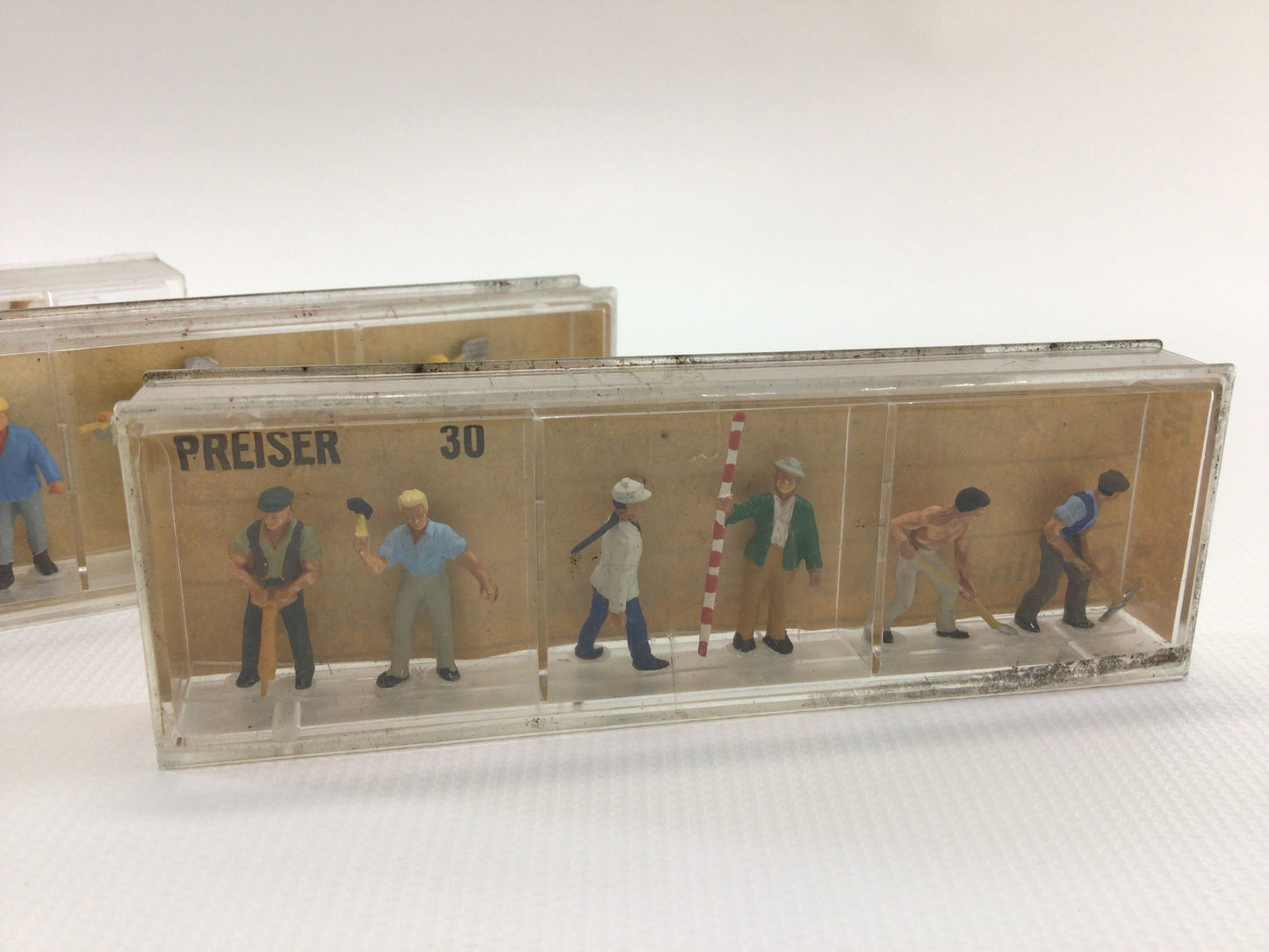 Model Railroad HO Scale Laborers Lot Vintage Preiser Miniature Diorama Parts Pieces