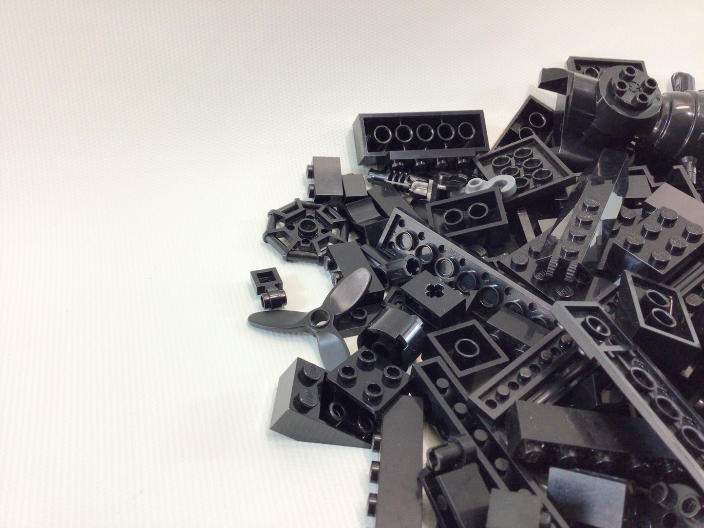 Lego Assorted Black Parts and Pieces Lot