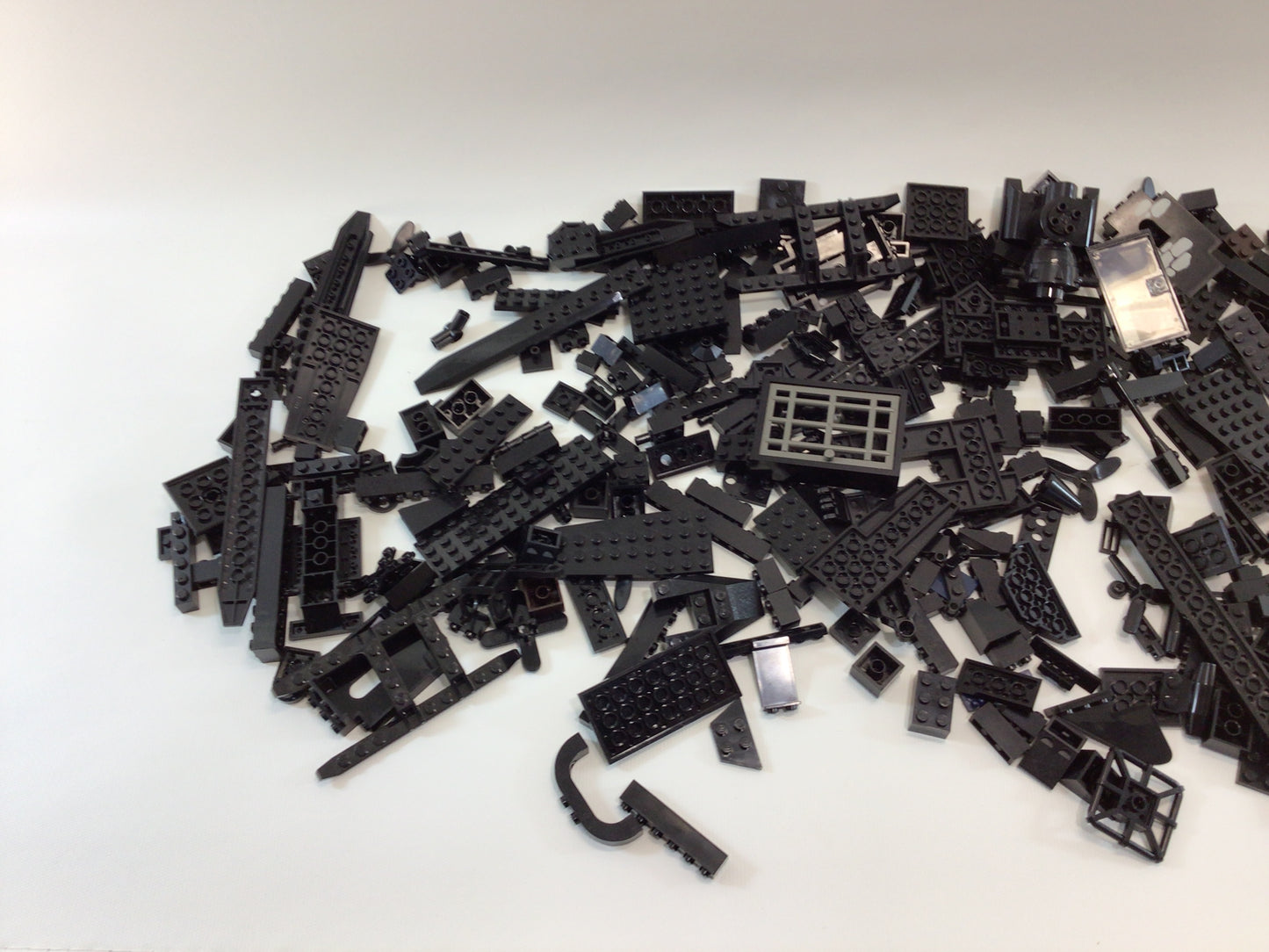 Lego Assorted Black Parts and Pieces Lot