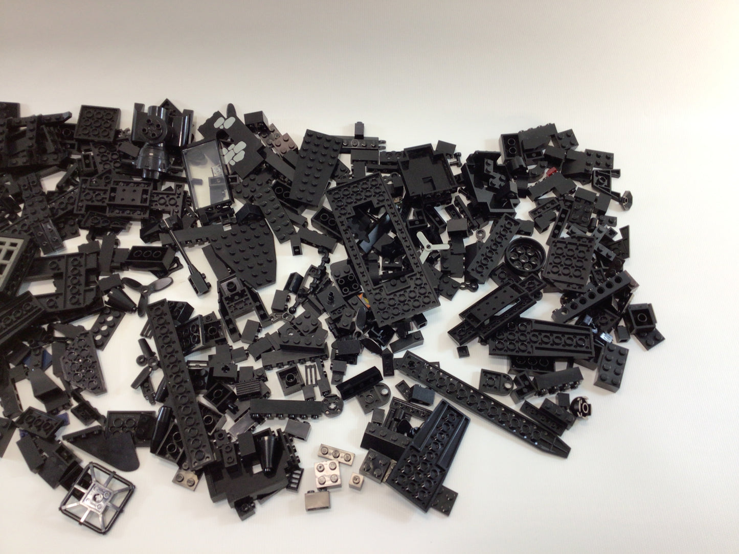 Lego Assorted Black Parts and Pieces Lot