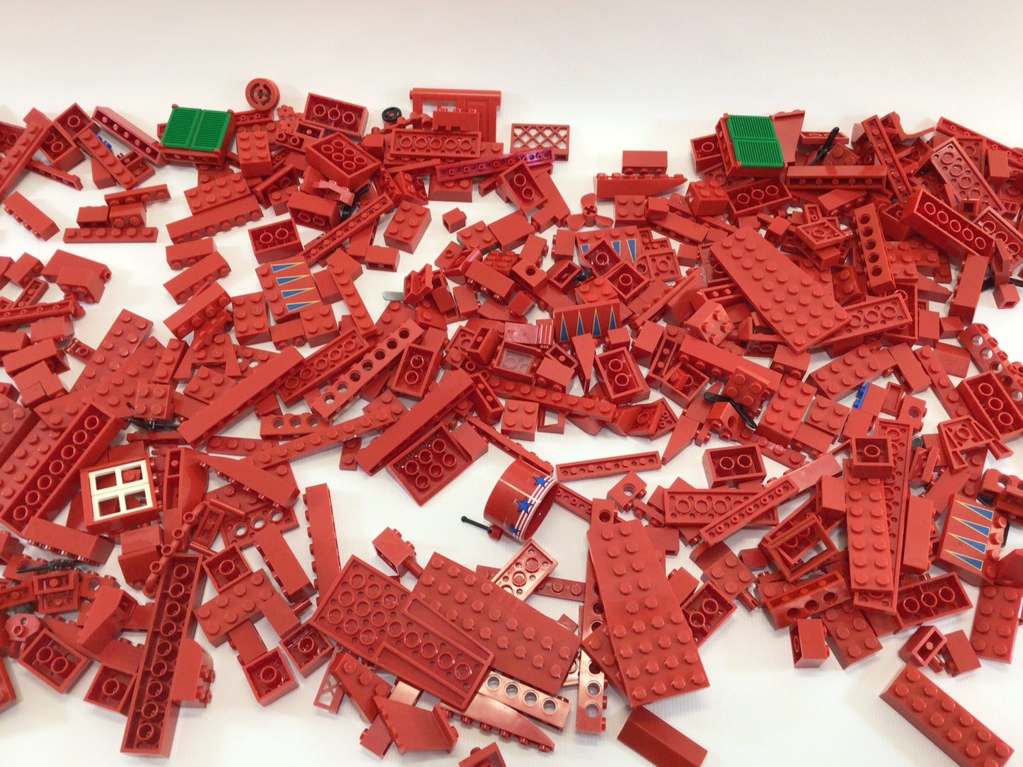 Lego Assorted Red Parts and Pieces Lot