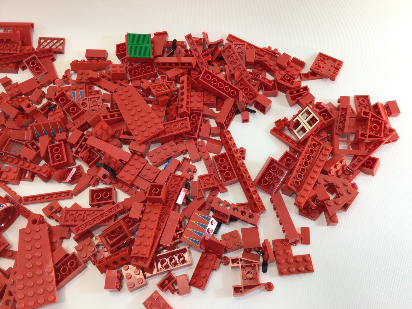 Lego Assorted Red Parts and Pieces Lot