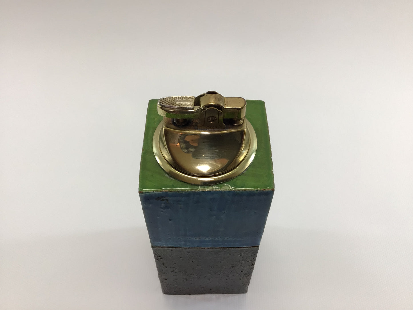 Mid Century Flower Power Table Lighter Made in Italy Ceramic Rosenthal Netter Home Decor