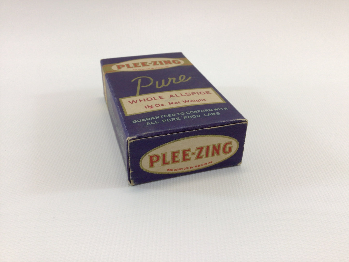 PLEE-ZING Pure Whole Allspice Spice Box Vintage General Store Country Kitchen Ephemera