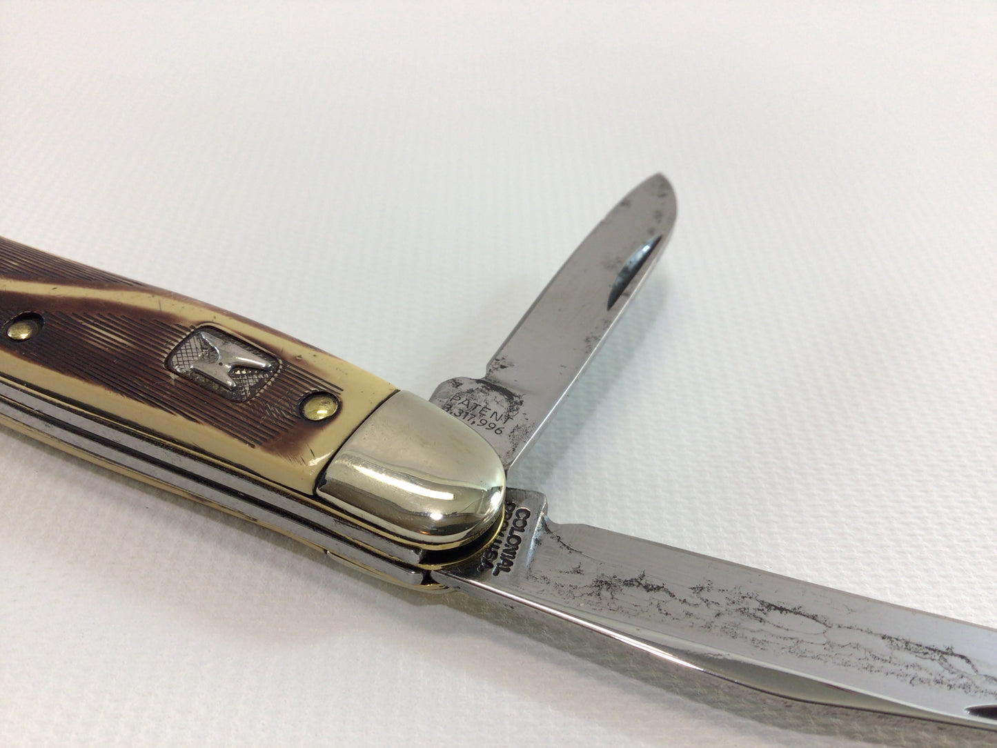 Vintage Pocket Knife Colonial Anvil 2 Blade Stockman Quality Made in USA