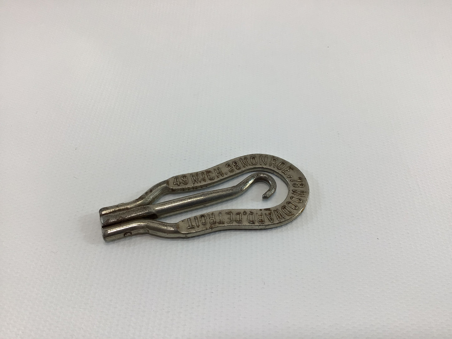 Button Hook E&R Boot Shops Detroit Antique Advertising Collectible Edwardian Hand Tool Gadget for Shoes Gloves Corsets