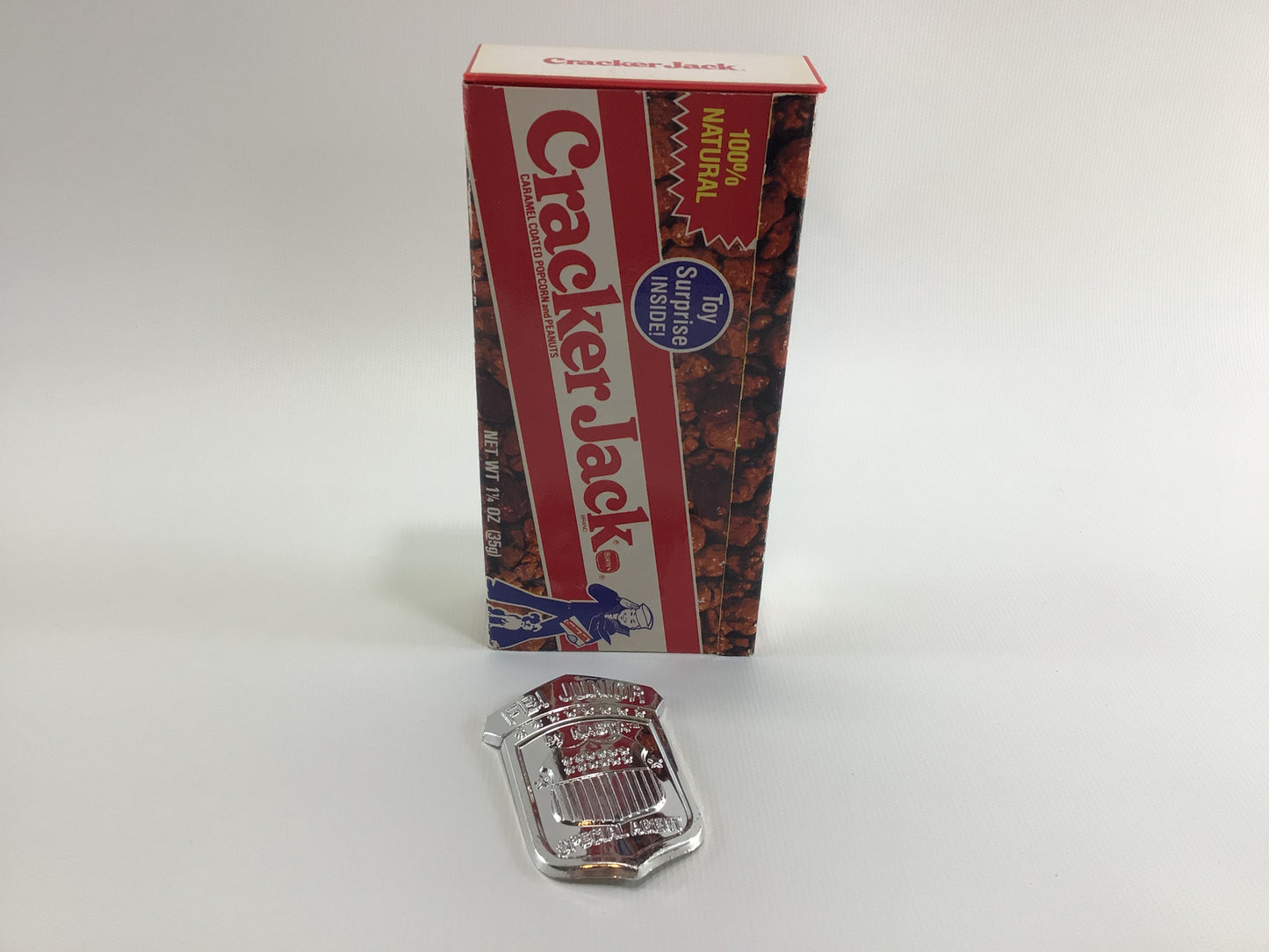 Cracker Jack Periscope and FBI Junior Badge 1990s Vintage NASTA Kitschy Plastic Top Secret Spy Toy