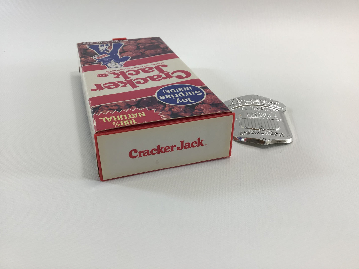 Cracker Jack Periscope and FBI Junior Badge 1990s Vintage NASTA Kitschy Plastic Top Secret Spy Toy